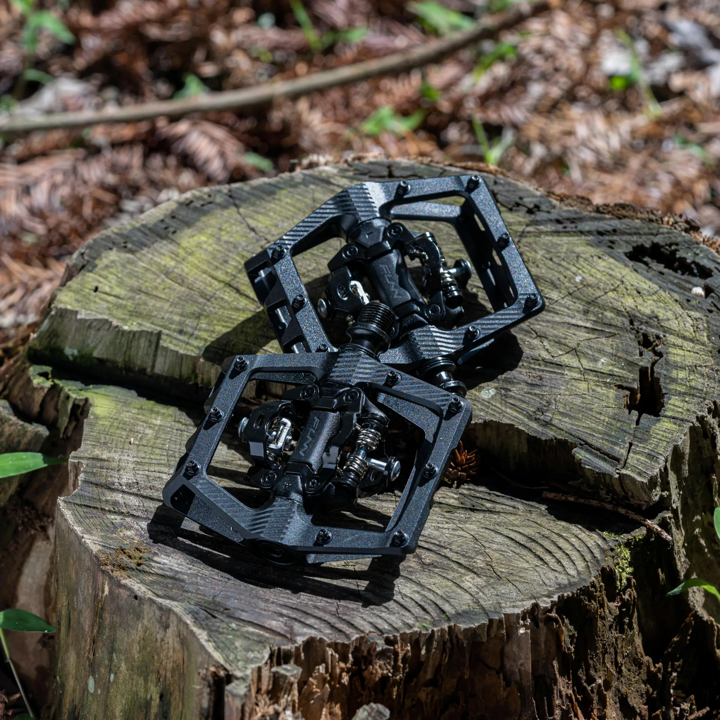 Funn Ripper2 Pedales Automáticos MTB, Enganche Angular, Calas SPD | cuerpo central AL6061 forjado, plataforma cóncava, eje CrMo, rosca 9/16", enganche a 15 grados, Trail Enduro DH