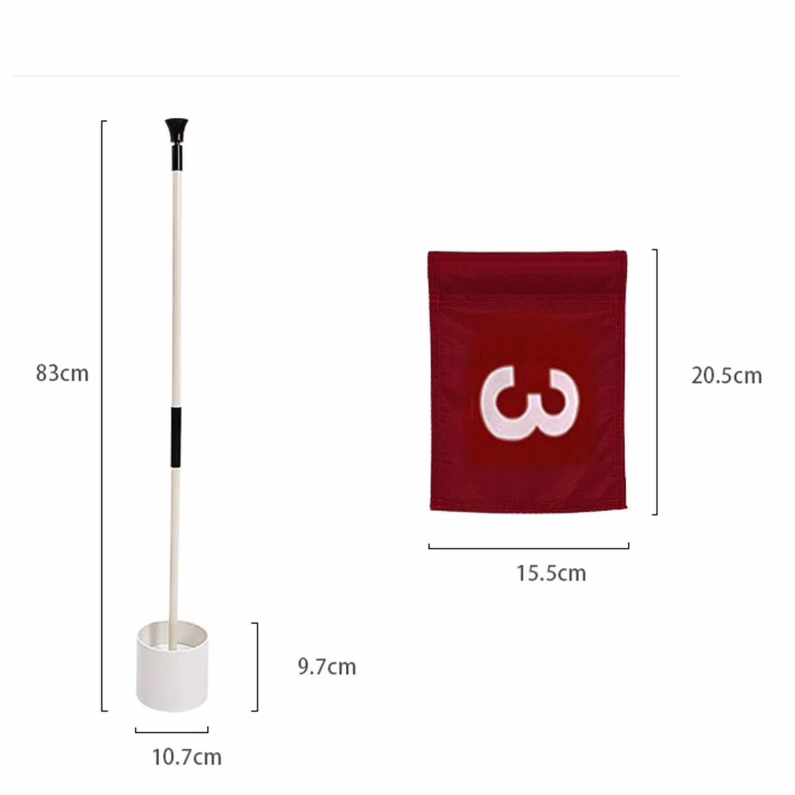 Juego de Bandera de Putting Bandera de Práctica de Golf, Idea de Regalo para El Césped, de Prácticas Y El Jardín.