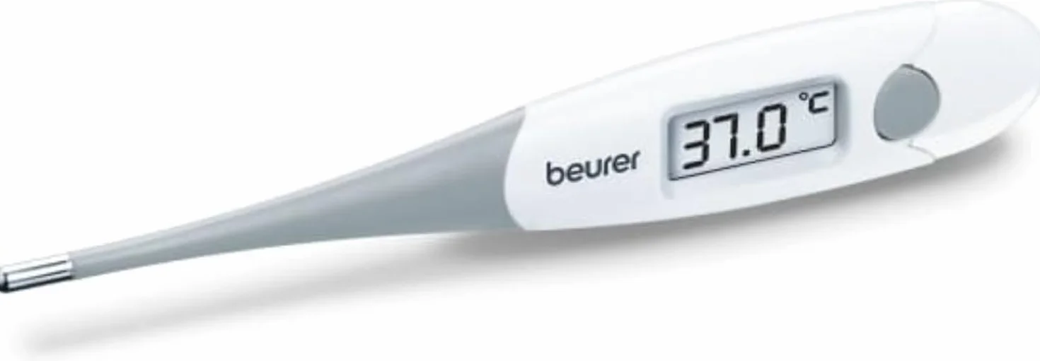 Beurer FT 15/1 Termómetro de Fiebre, Blanco, Gris, Pantalla LCD