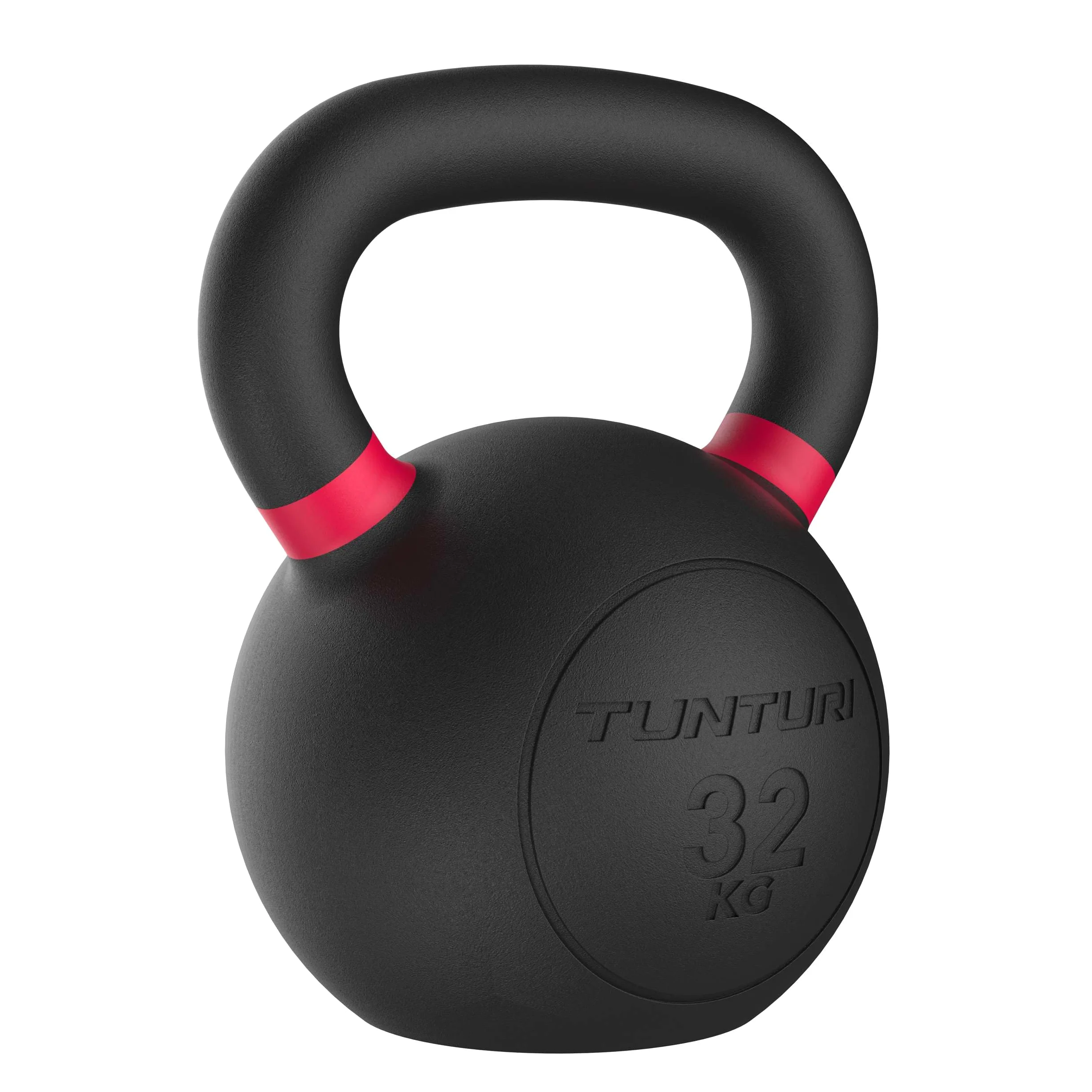 Tunturi Pesa rusa de hierro fundido de platino, 32 kg, incluye aplicación de fitness gratuita