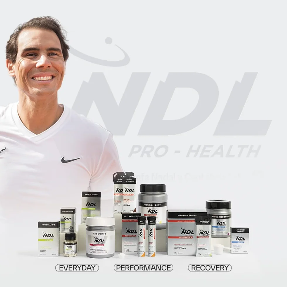 NDL Pro-Health Hydro Energy Gel 12x60g Gel Energético con Carbohidratos y Sales Minerales Cafeína