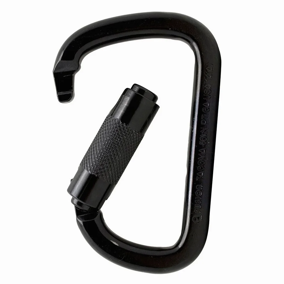 Fusion Tacoma Steel Triple Lock with Key Nose Modified D-Shaped - Mosquetón (10 Unidades) Unisex Adulto