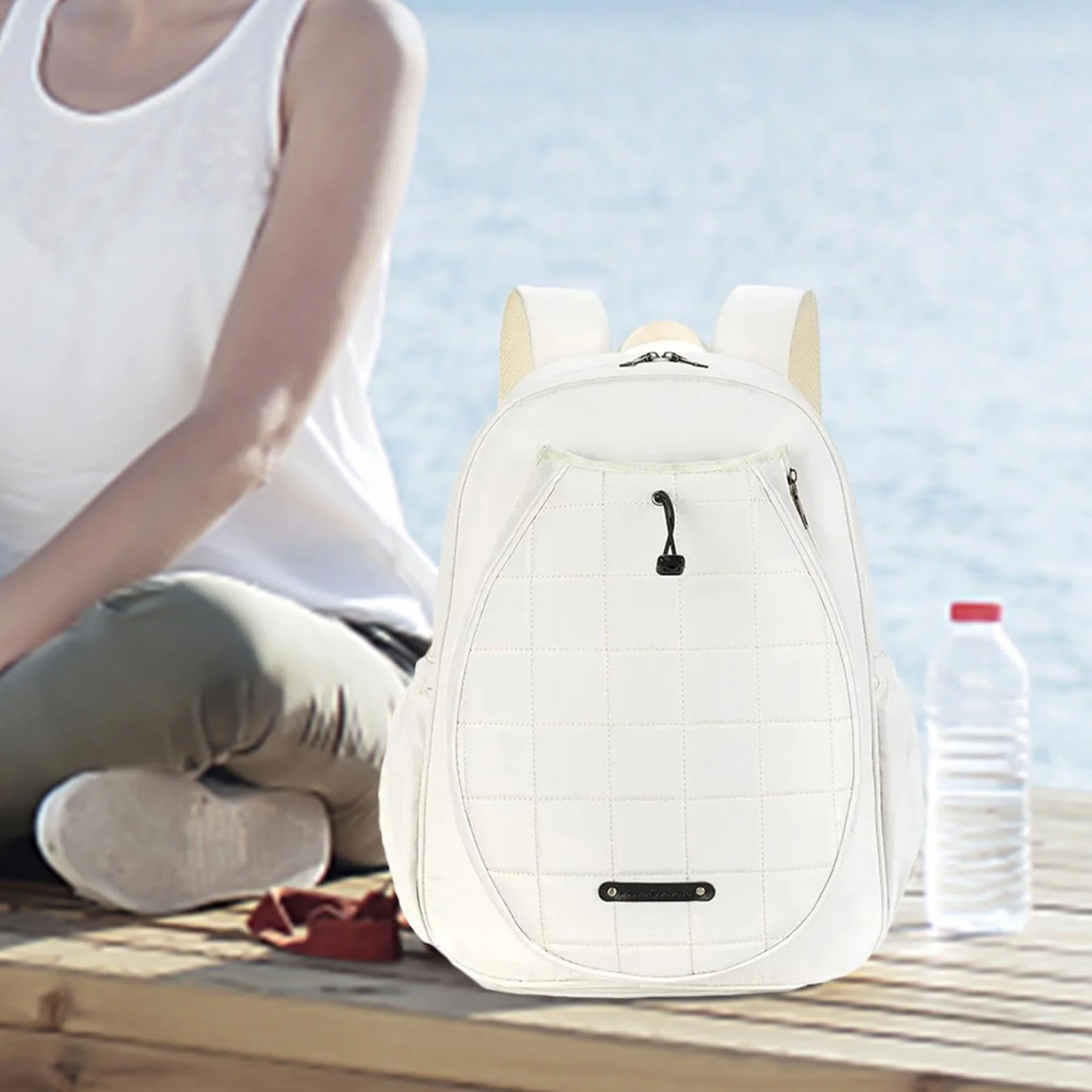 Fulenyi Mochila para Raqueta de Tenis, Mochila de Tenis para niños - Bolsa de Raqueta de Tenis Ajustable,Funda de Gran Capacidad para Raqueta de Tenis, Mochila Head Tennis para Adultos y niños