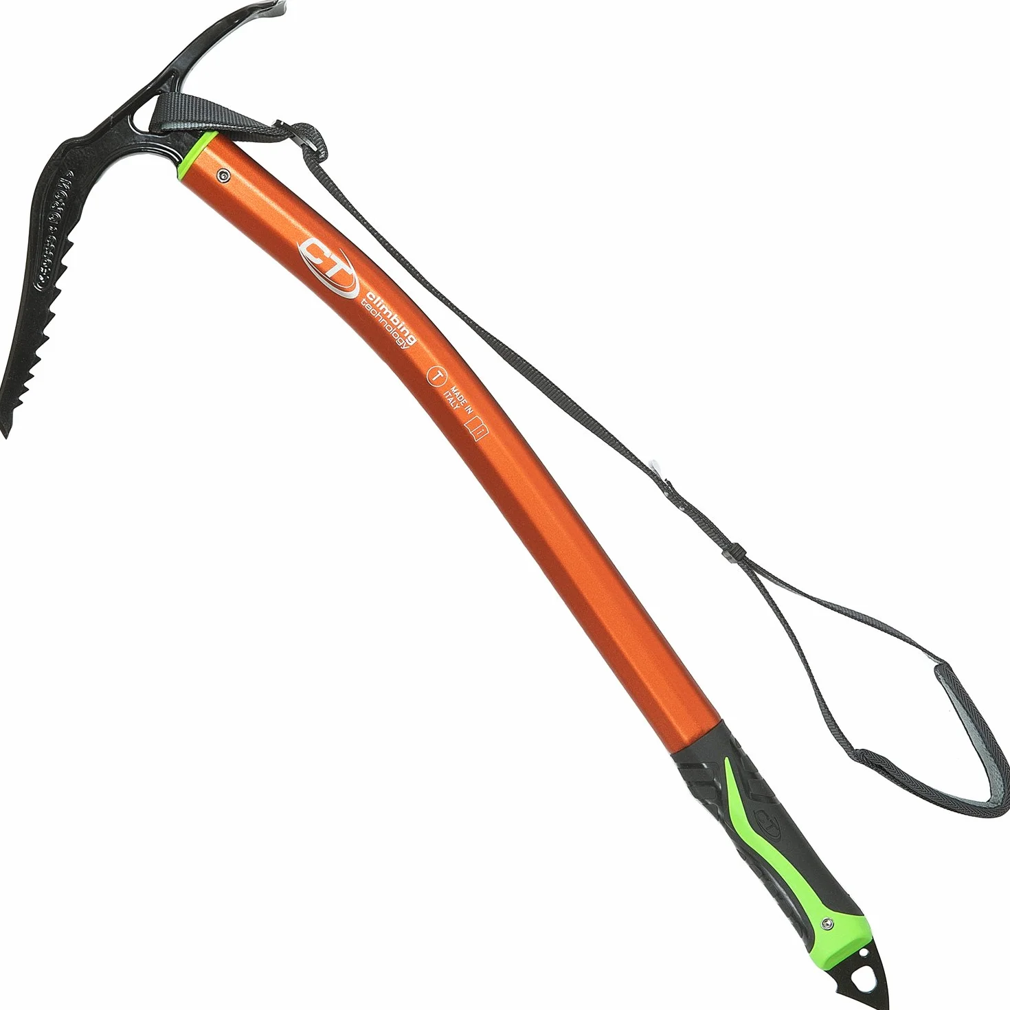 Climbing Technology Dron Plus, Piolet Unisex Adulto, Naranja/Negro, Talla Única
