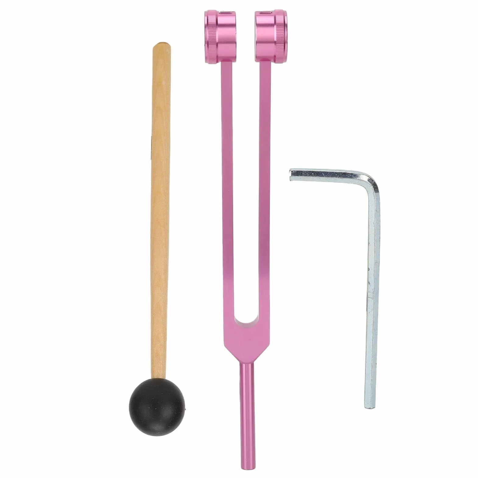 Juego de Diapasones Sanadores 128Hz de Aluminio con Llave Allen y Martillo para Yoga y Meditación