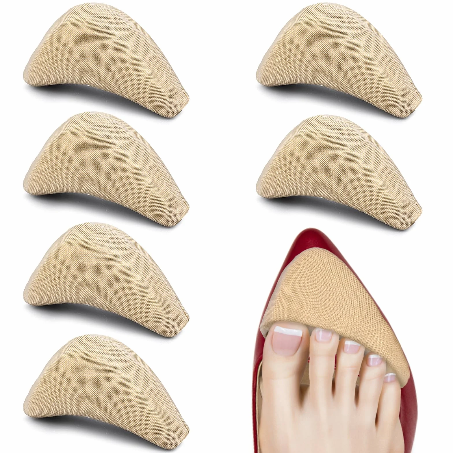 Almohadillas ajustables de esponja suave para zapatos, alivio del dolor de pies, reutilizables