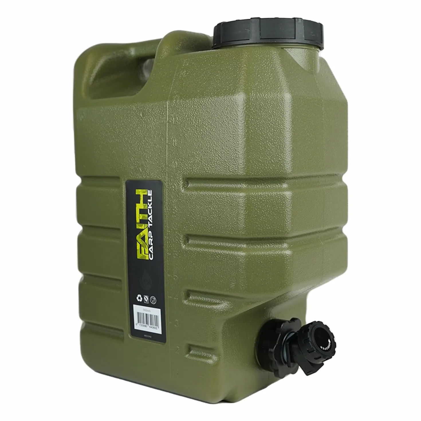 Bidón de Agua con Grifo - Polietileno Verde - Depósito de Agua - Contenedor de Agua - Bidón de Agua - Dispensador de Agua - Grifo de Agua - con Grifo Dosificador