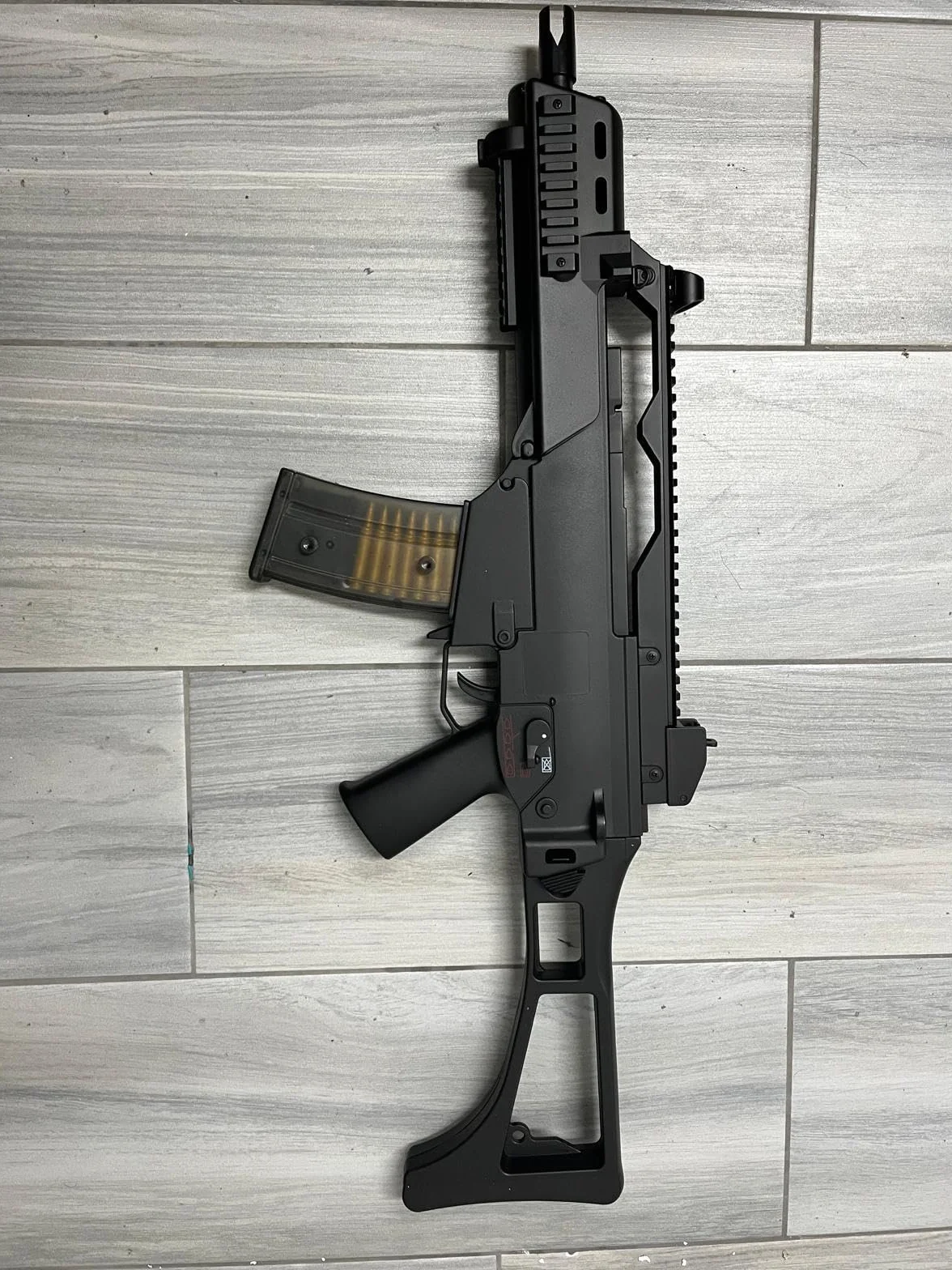 SUBFUSIL ASG DVL36 DISCOVERYLINE - Fusil de Airsoft Calibre 6mm (Arma Larga de Aire Suave de Bolas de plástico o PVC). Sistema: ELÉCTRICO, 0.1 Julio