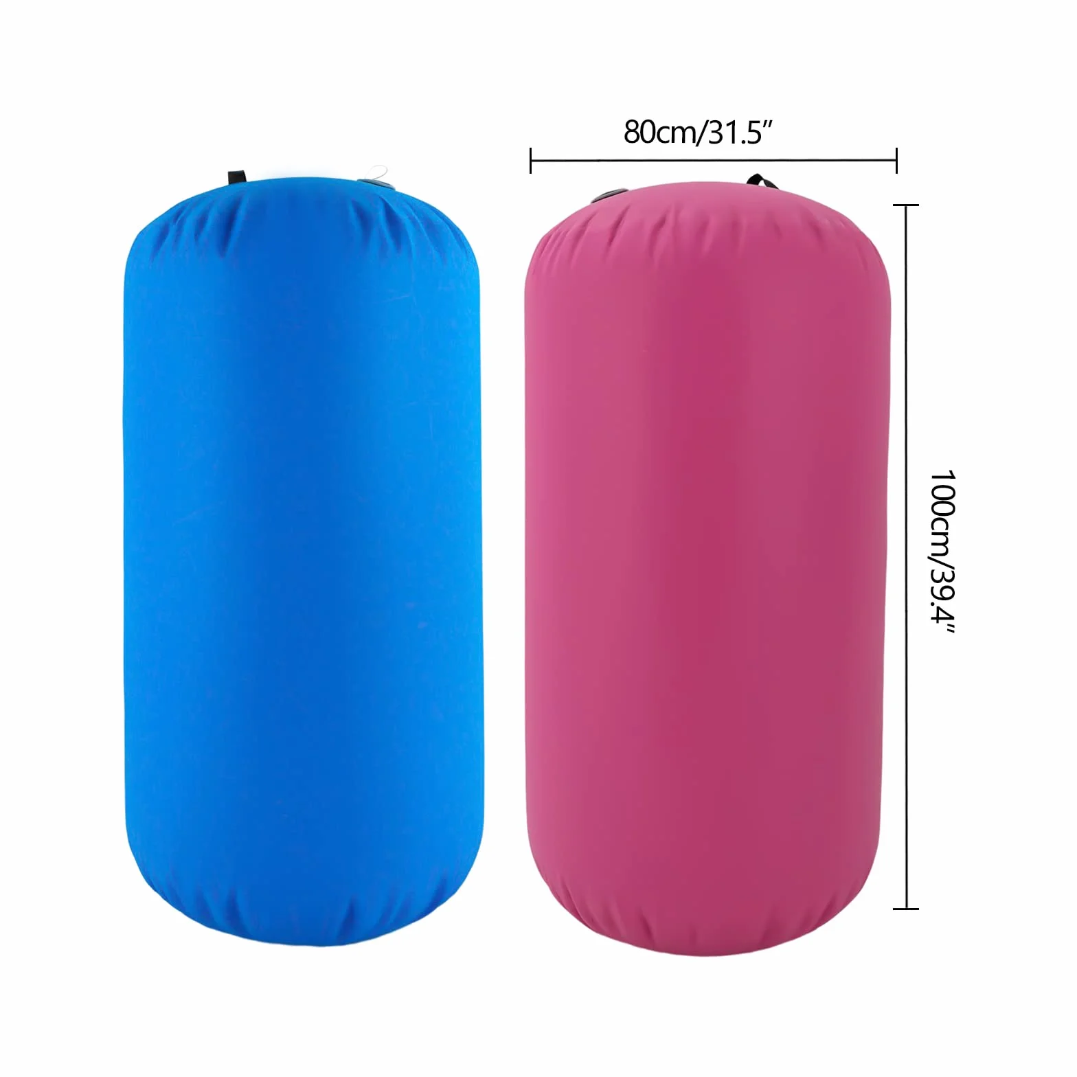 Rodillo hinchable para gimnasia, 100 x 80 cm, con bomba de aire eléctrica