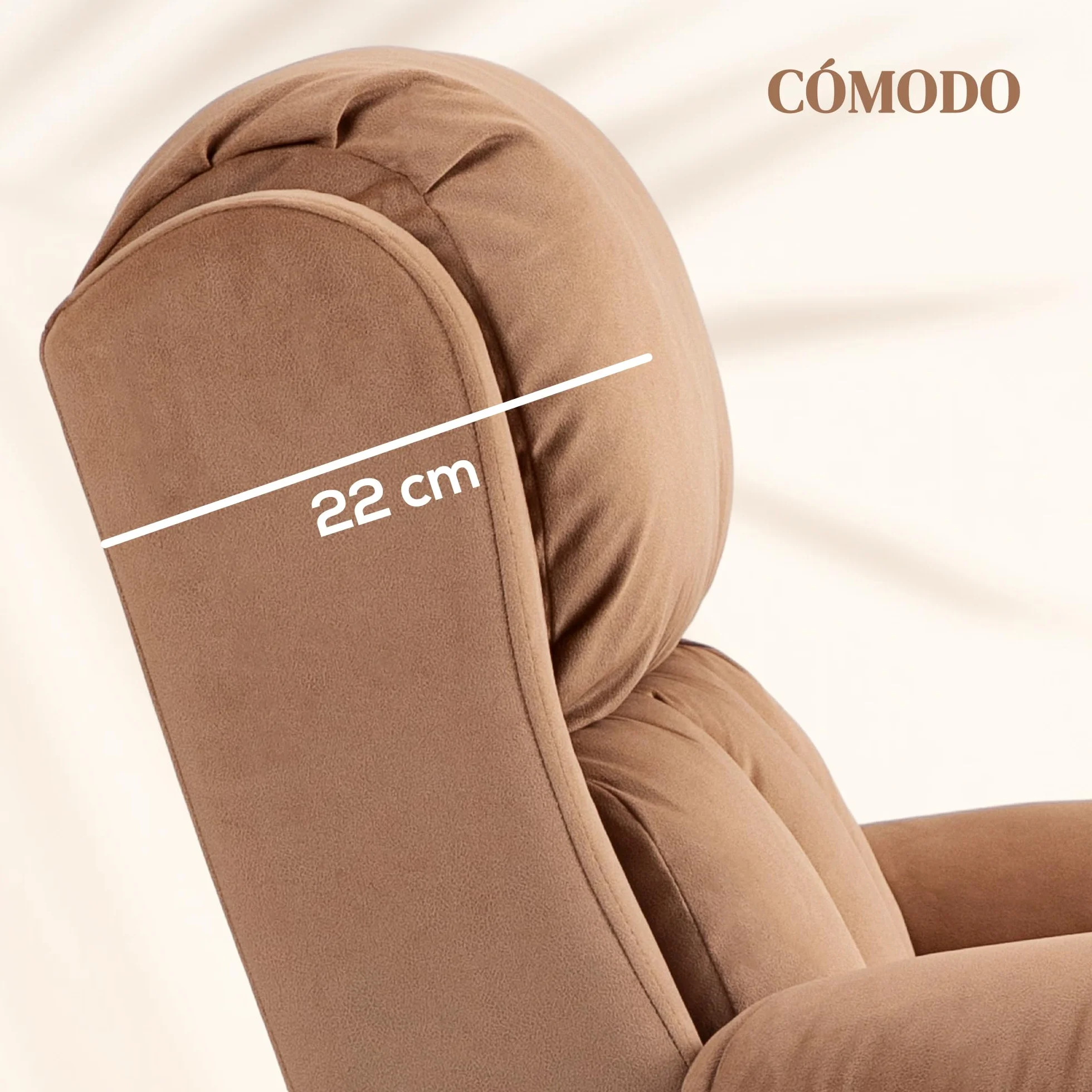 HOMCOM Sillón Relax Reclinable Eléctrico Levanta Personas con Masaje y Calor, Cuero Sintético, Marrón