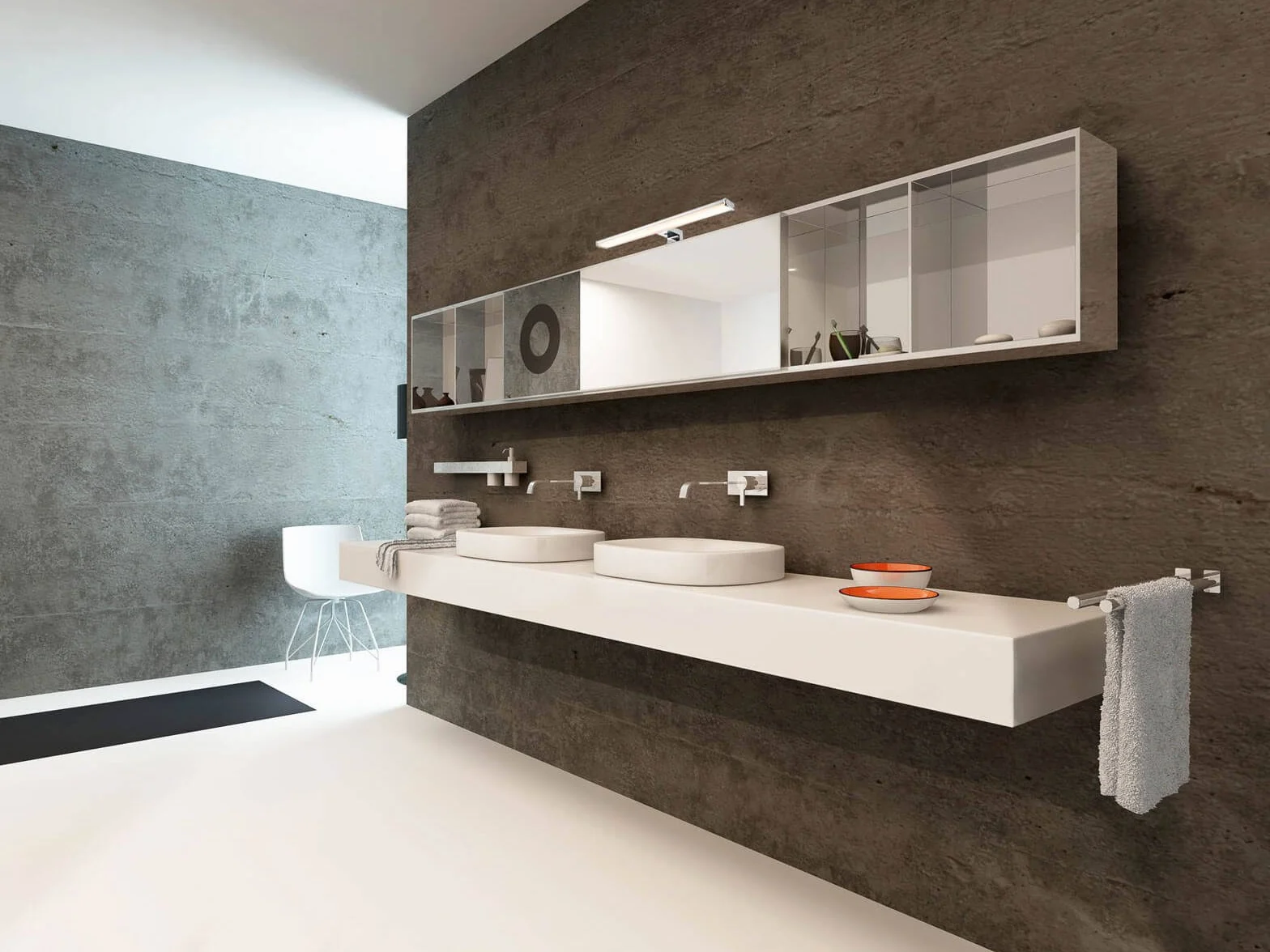 SEBSON® Lampara Espejo Baño LED 80cm 15W 1300lm Blanca Neutra 4000K IP44