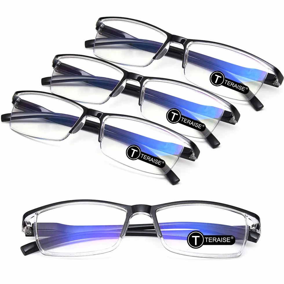 TERAISE Gafas de lectura anti luz azul ligeras para computadora teléfono con estuche