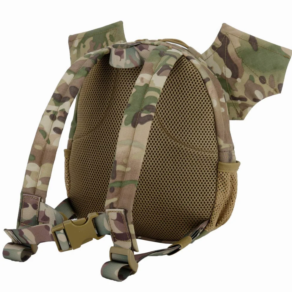 Mochila táctica Militar para niños, niñas, niños, alas de murciélago, pequeña Bolsa de Diablo para Airsoft Paintball, Viajes, Senderismo, Acampada, Halloween