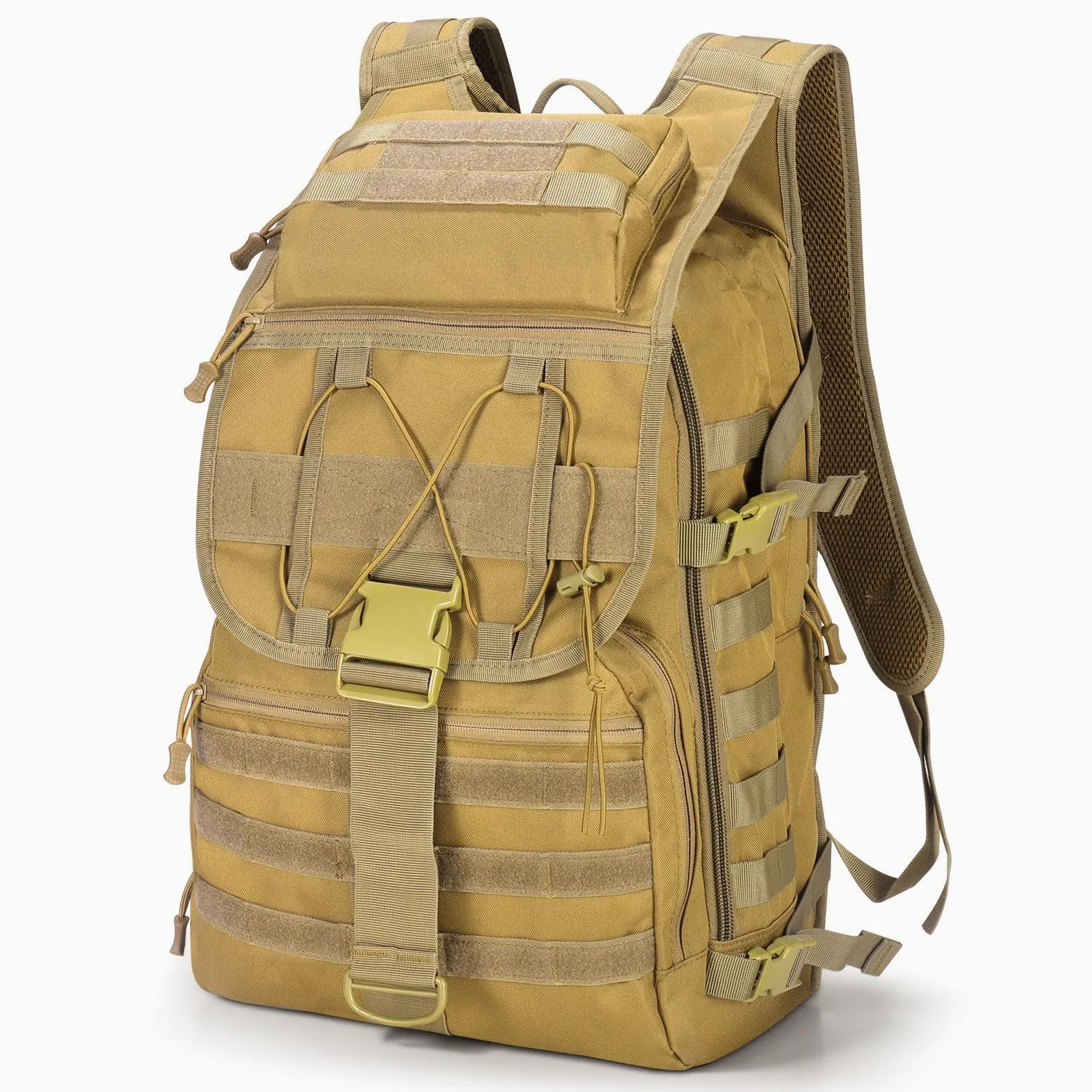 SHANNA Mochila Militar Utilidad 35L/50L Tactica, Mochila Crossfit Gran Capacidad Paquete de Asalto Molle, Mochilas de Emergencia de 3 Días para Caza Senderismo Acampada y Actividad al Aire Libre