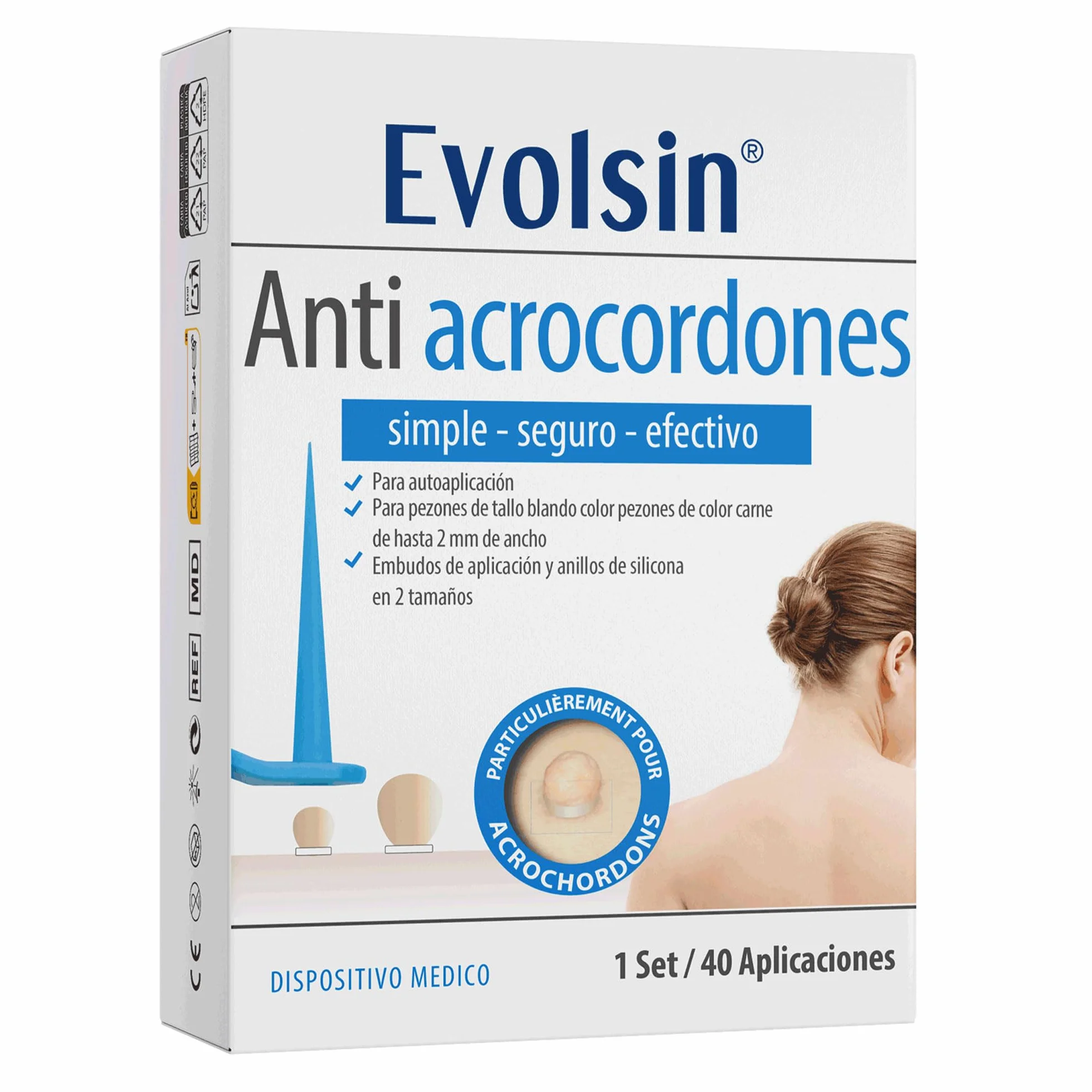 Evolsin Anti acrocordones eficaz contra verrugas del tallo para cuello axilas cuerpo