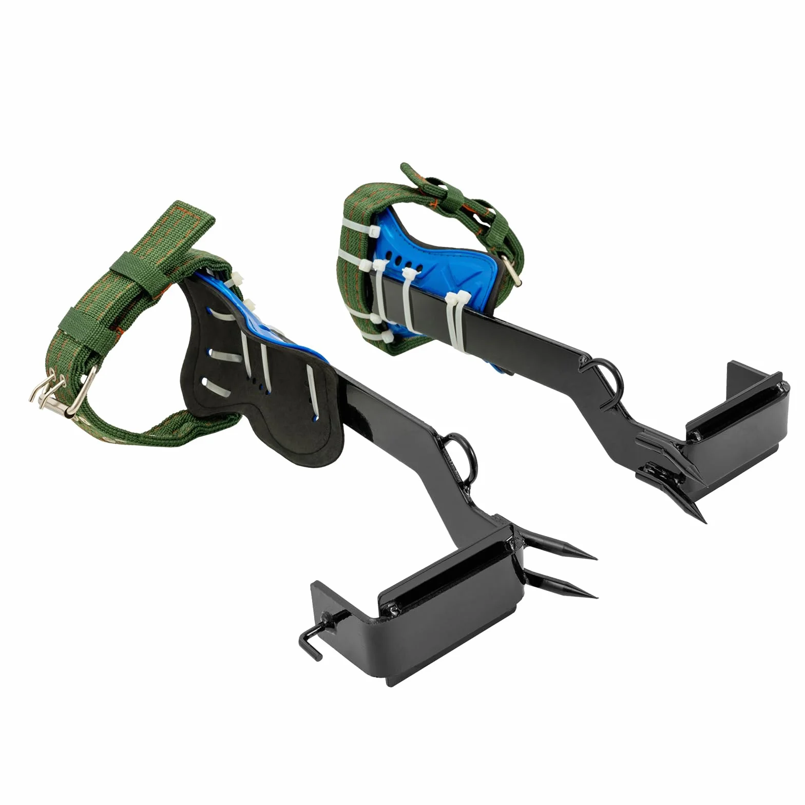 Juego de equipo para escalada de árboles, 1 par de equipos de escalada de árboles, 100 kg, cuerda de sujeción, crampones, pinchos con cinta de seguridad