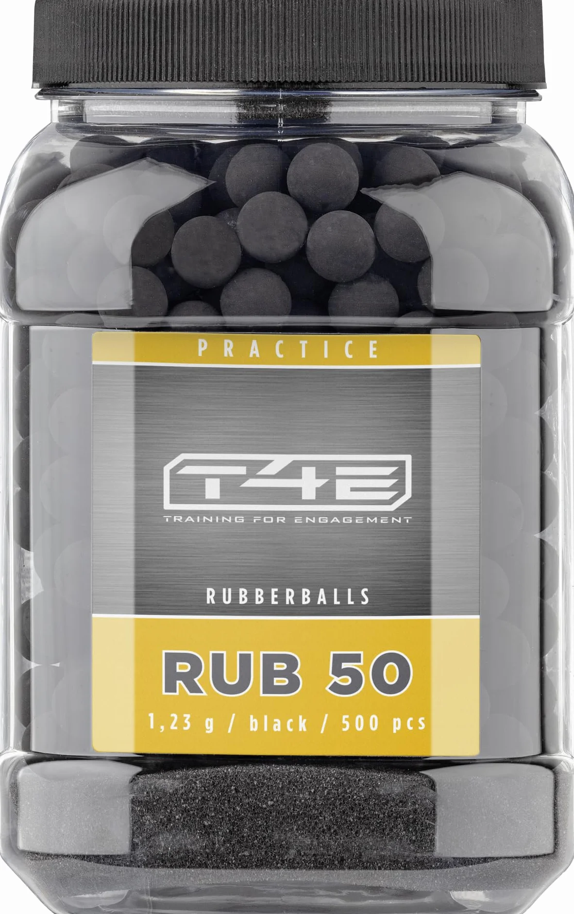 T4E RUB 50 Bolas de paintball calibre 50 1,23 g 500 unidades negro