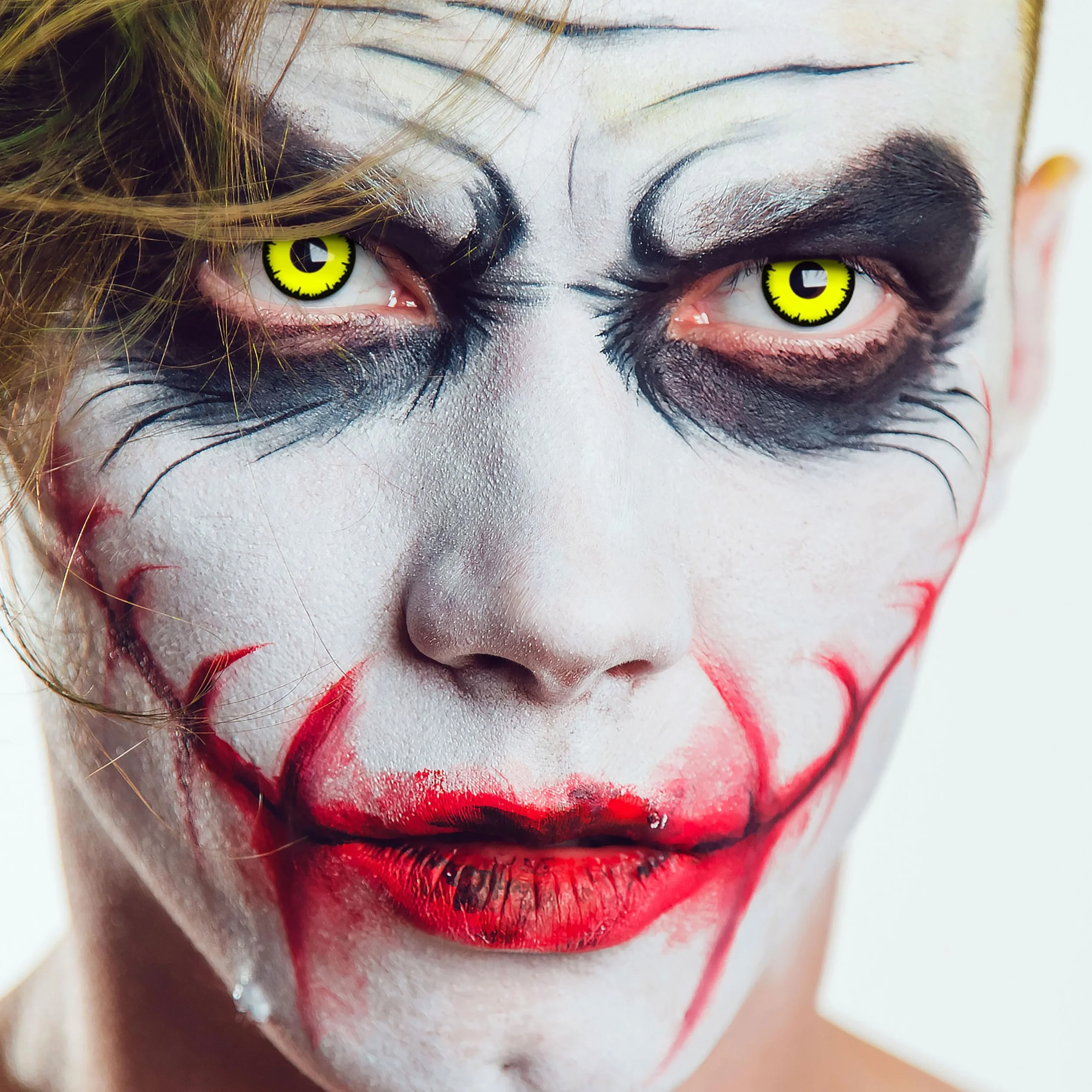 Aricona Kontaktlinsen amarillas sin dioptrías 12 meses Halloween carnaval 2 sztuk