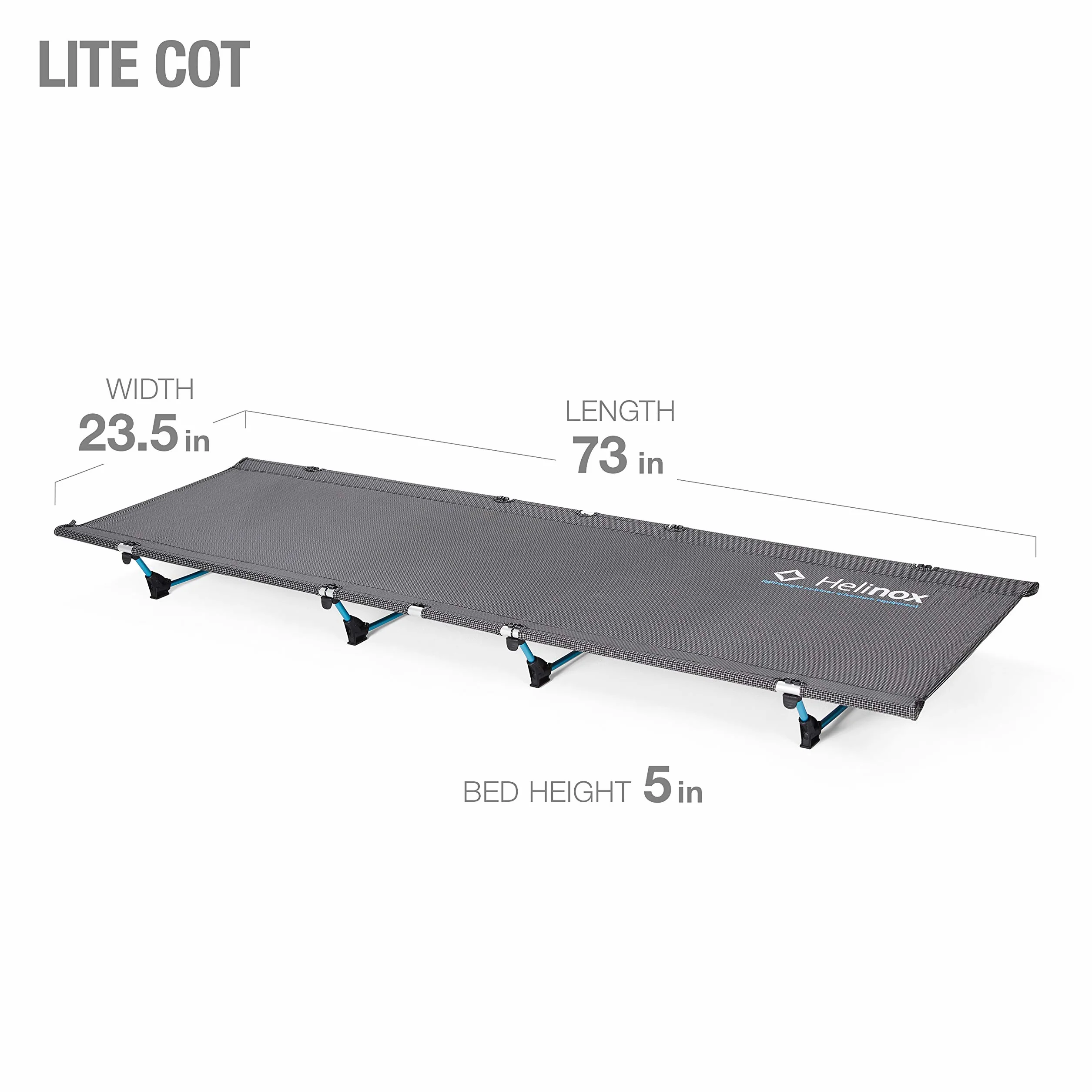 Helinox Lite Cot Black - Cama Azul