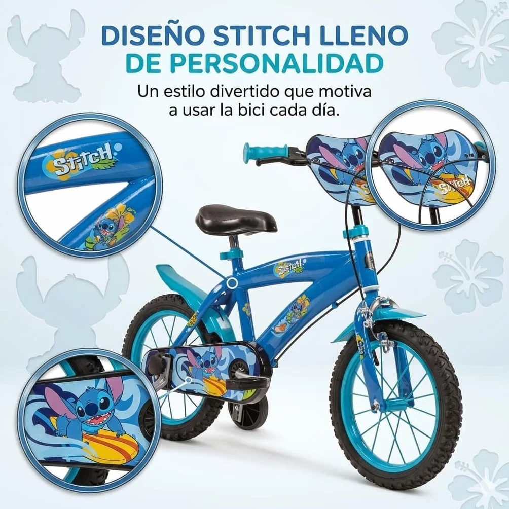 Bicicleta Infantil Toimsa Stitch Azul