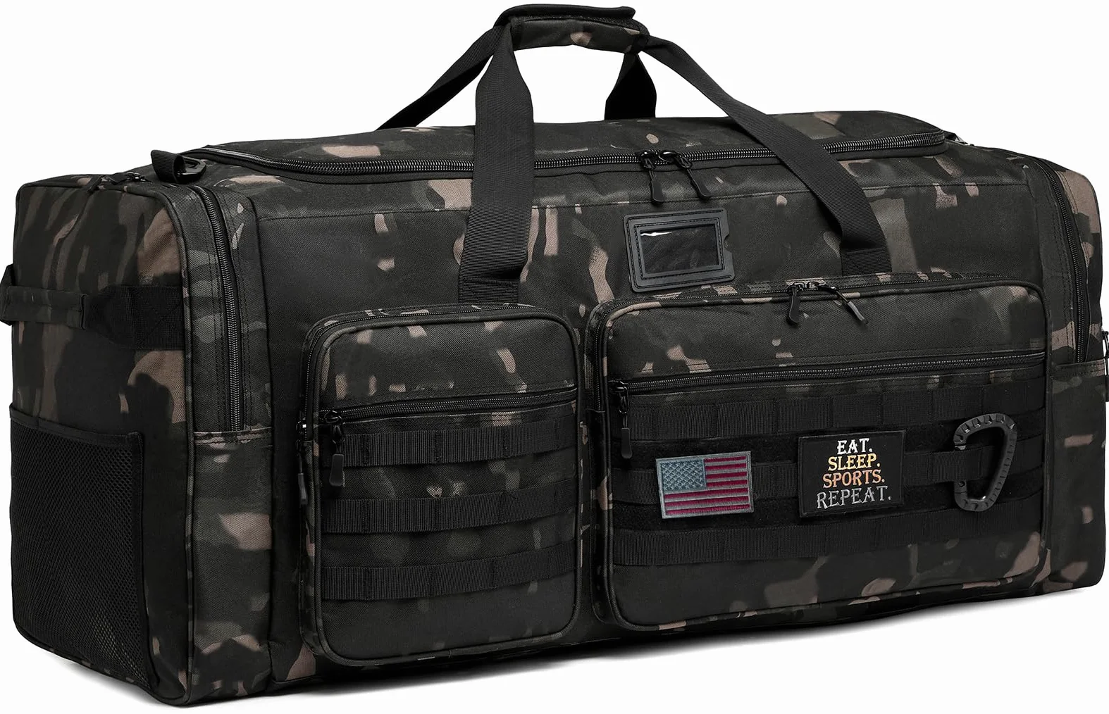 Bolsa de lona extra grande para hombre, bolsa de lona resistente para viajes, bolsa grande para equipo deportivo de gimnasio para hockey, fútbol, fútbol, béisbol, baloncesto y entrenamiento de equipo