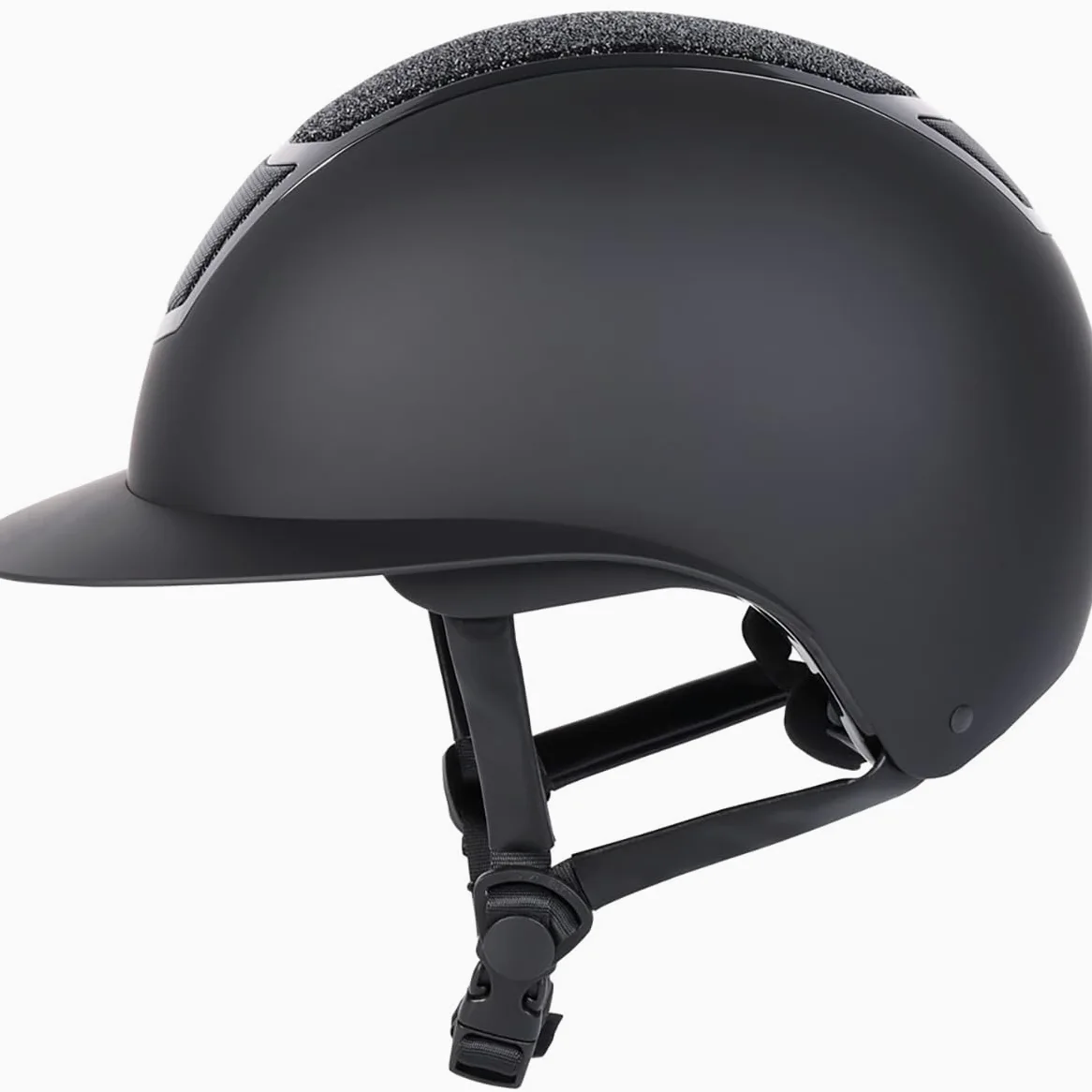 Harry's Horse Casco de equitación Sparkle Negro-Negro - 59-61 cm