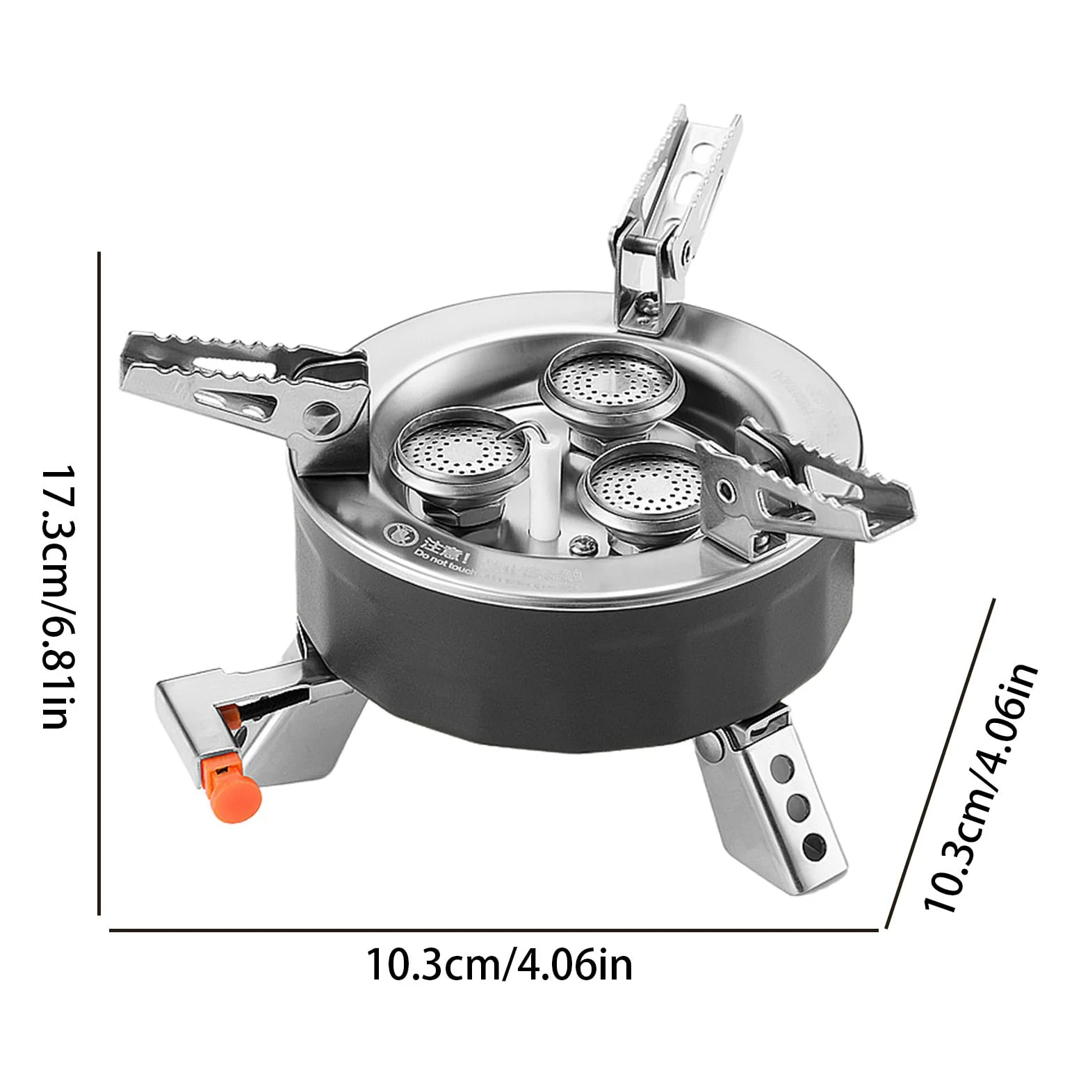 Estufa de camping – Cocina portátil de camping – quemador plegable portátil, 6800 W equipo al aire libre con bolsa de almacenamiento para senderismo, barbacoa, caza | Pequeño Hornillo de Camping Equipo de Acampada Pesca, Senderismo, Caza, Asador Barbacoa