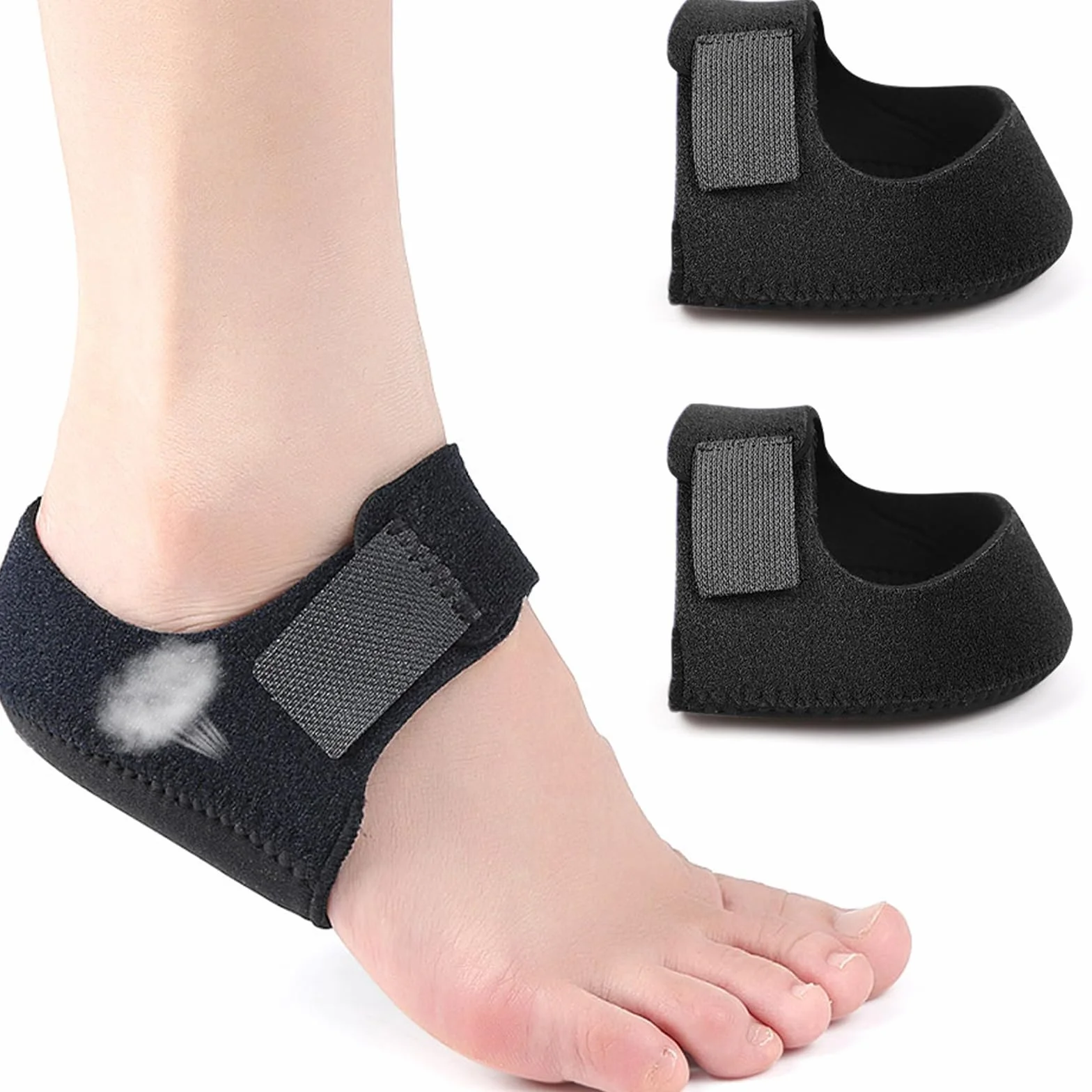Protector Talon Taloneras Silicona Ajustables Fascitis Plantar Tendinitis Aquiles Espolón óseo Dolor Talón (34-40)