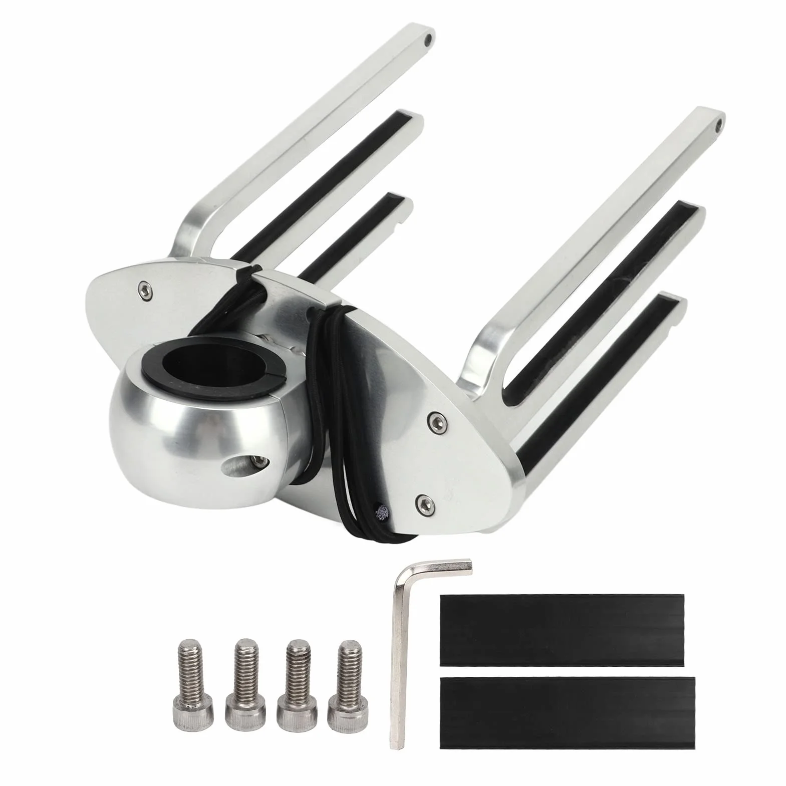 Soporte Ajustable para Tabla de Wakeboard, Soporte de Torre para Wakeboard de Aleación de Aluminio Pulido para Protector de Placa de Tubo de Abrazadera de 1,89, 2,36, 2,48