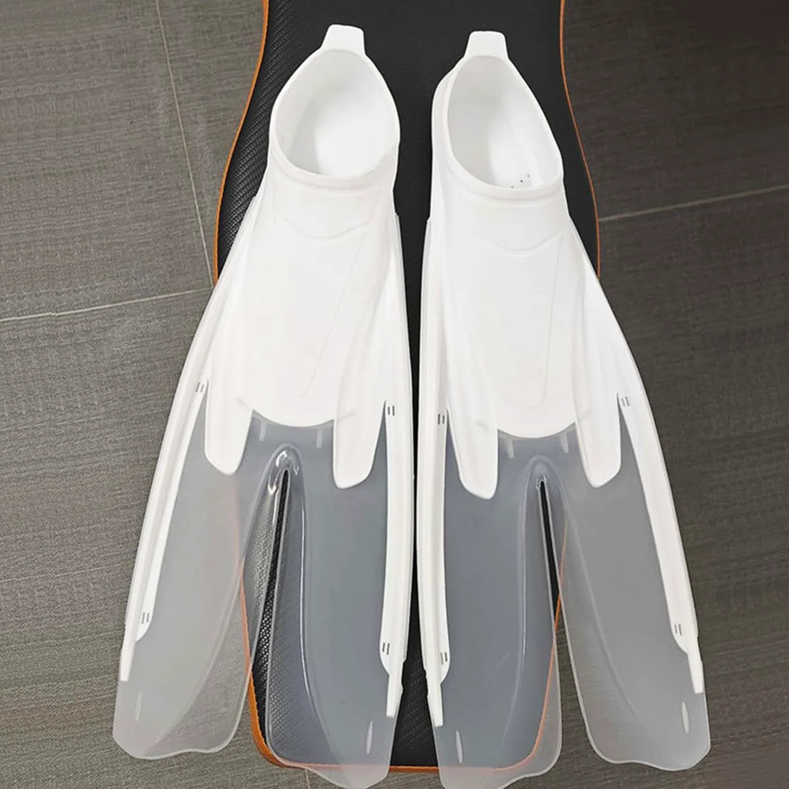 Homyl Aletas de Snorkel, Aletas de Buceo, Aletas Largas Flexibles Portátiles, Zapatos de Natación Profesionales para Hombres Y Mujeres, Aletas de Natación,