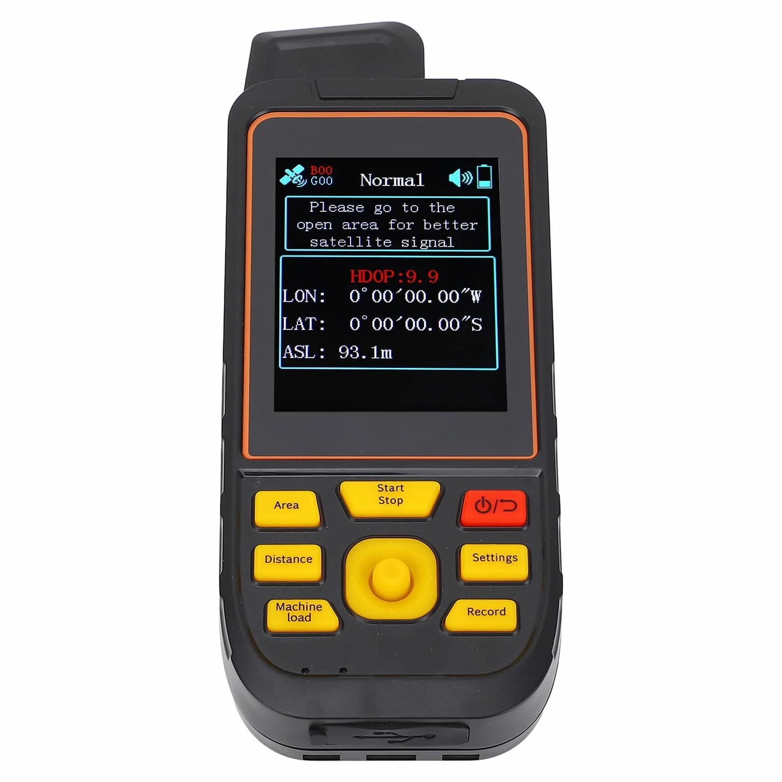 SUNGOOYUE Equipo de Topografía Terrestre GPS, Herramienta de Medición Precisa del área Terrestre de las Montañas de Tierras Agrícolas, Pantalla de 2,8 Pulgadas, Chip Receptor GNSS, Portátil para