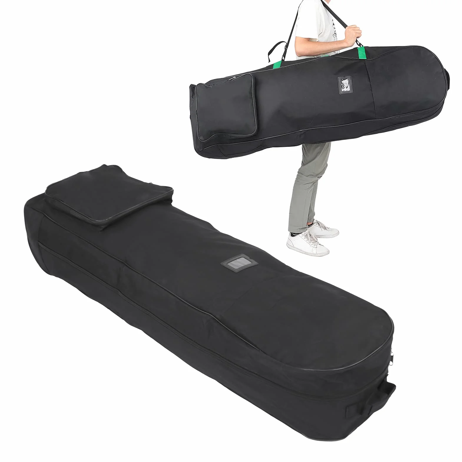 Bolsa de Viaje para Golf, Bolsa de Aviación con Ruedas, Plegable 600D Oxford, Funda para Palos de Golf, Bolsa de Almacenamiento, Bolsa de Transporte