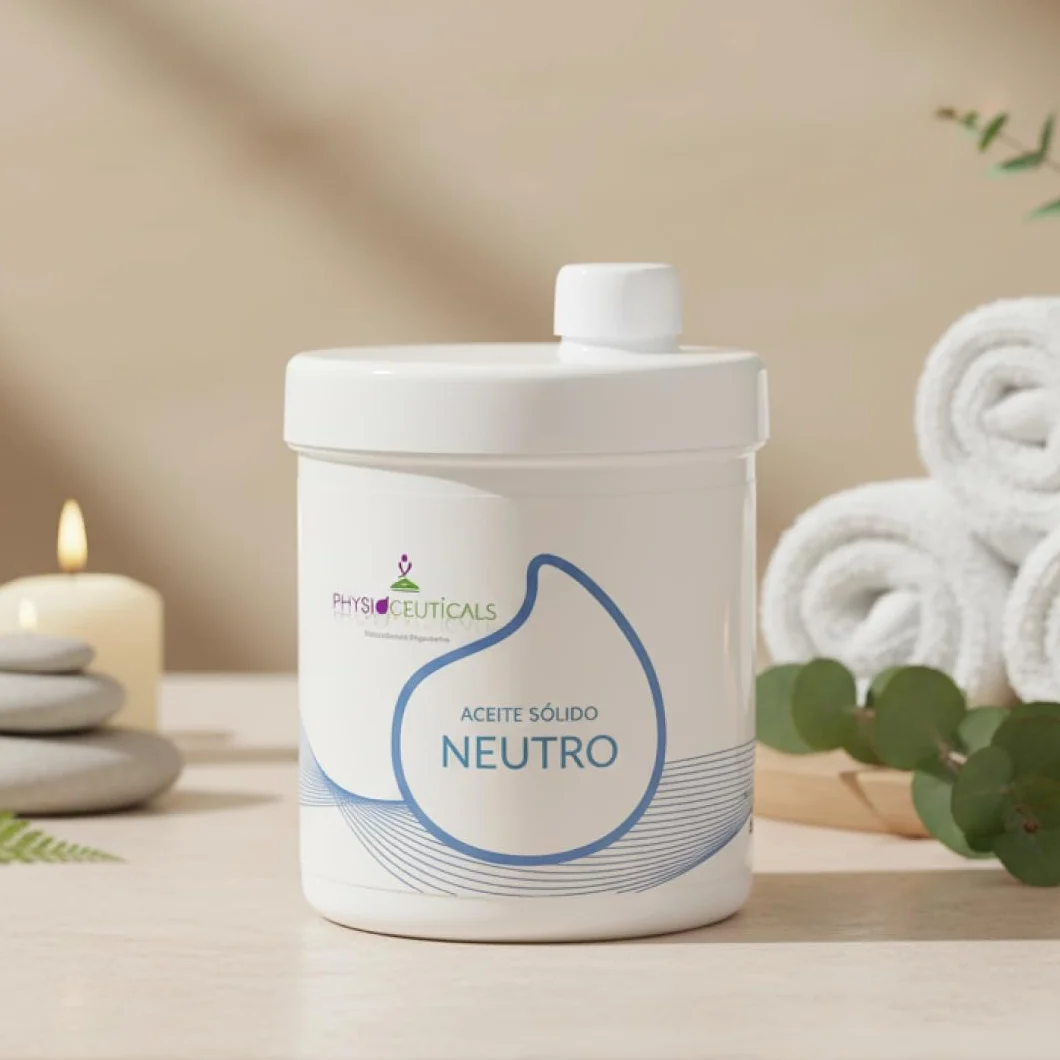 PHYSIOCEUTICALS Aceite Sólido Neutro Masaje 1000ml Base Profesional sin Perfume