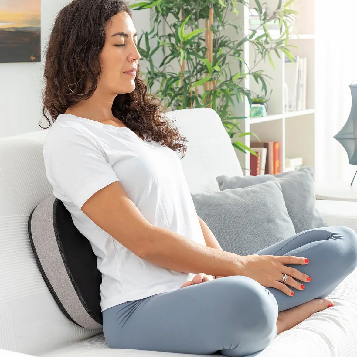 InnovaGoods Masajeador shiatsu térmico 2 en 1 Futsa para espalda y cuello