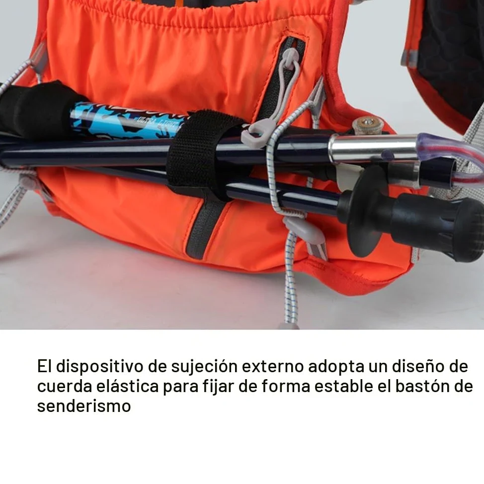 Lixada 5L Mochila de Hidratación para Senderismo con 1 * 1.5vejiga de Agua y 2 * 450ML Botellas de Agua Blandas Mochilas Hidratación para Al Aire Libre Ciclismo Camping Senderismo Alpinismo
