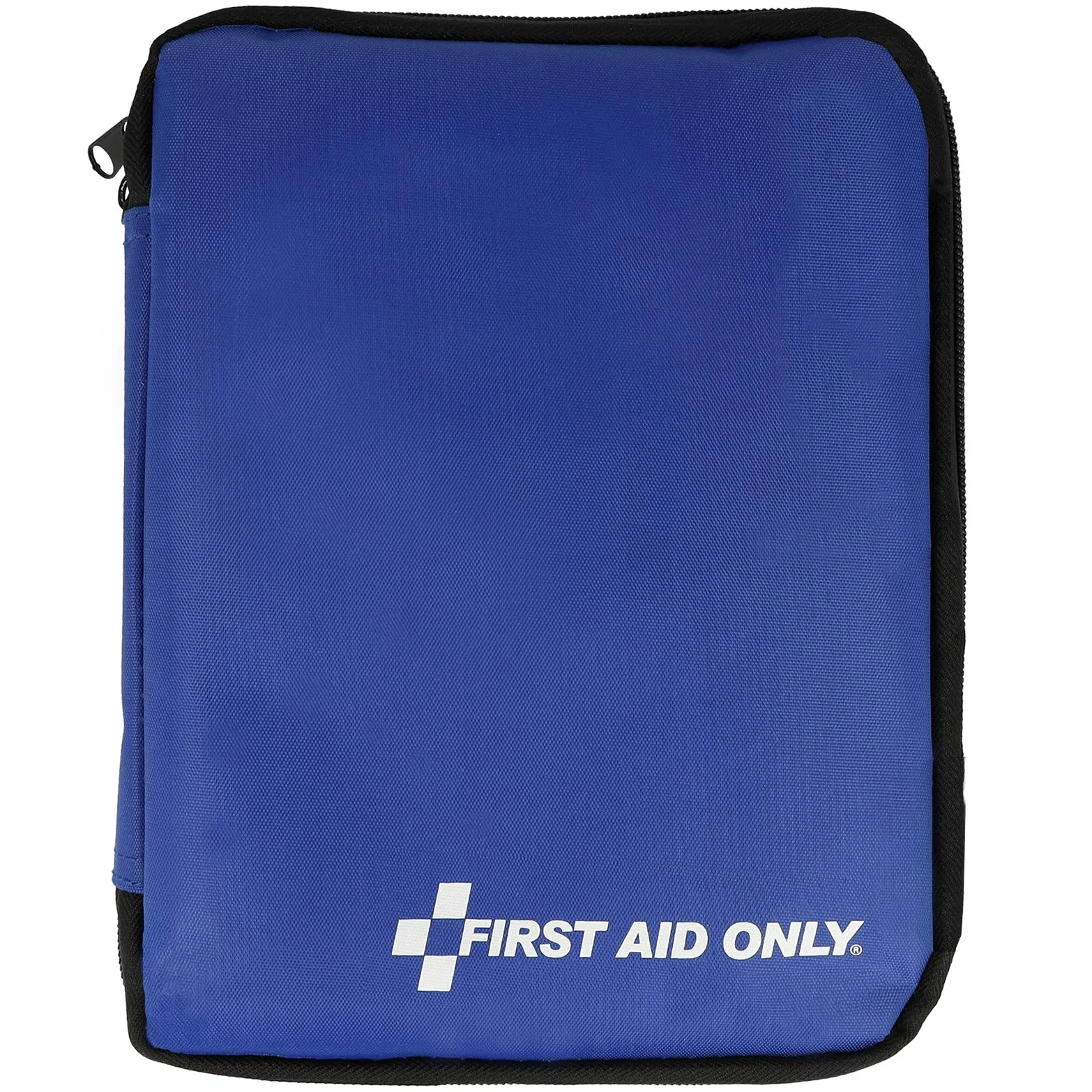 First Aid Only Bolsa de primeros auxilios, 50 piezas, para oficina, viaje, ocio, pequeño, para llevar, azul, P-10036