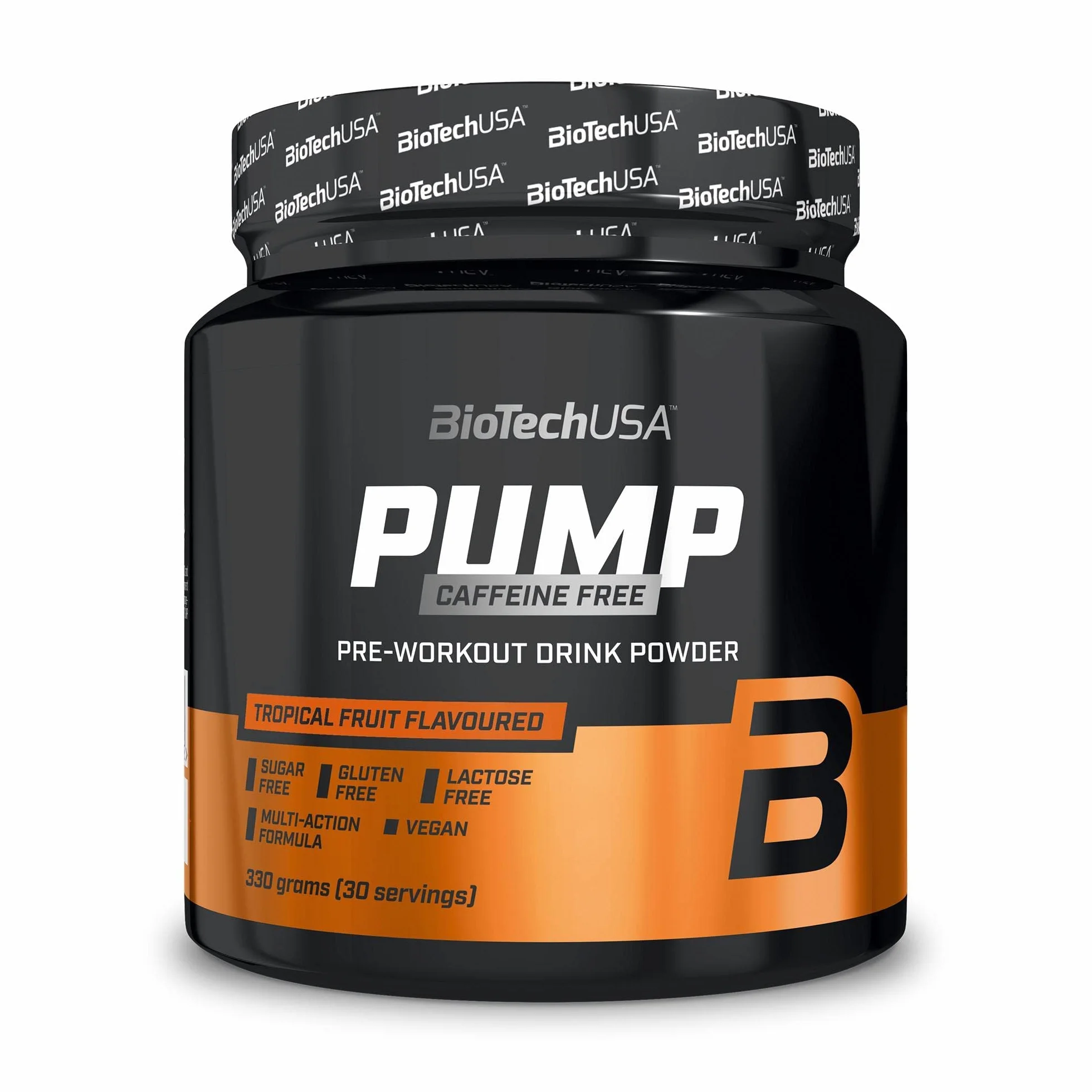 BioTechUSA Pump Caffeine Free Pre-Entrenamiento 330 g Frutas tropicales