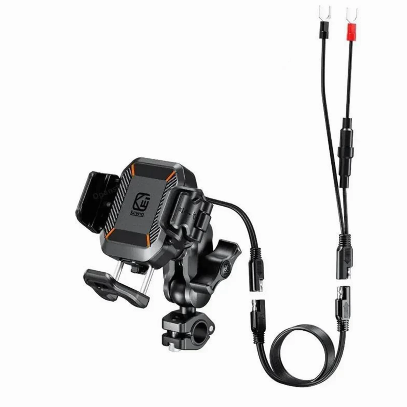 PIWINE Soporte De Navegación para Motocicleta para Scooter | Soporte teléfono motocicleta, cargador inalámbrico antirrobo a prueba de golpes 15W y carga rápida USB C 36W