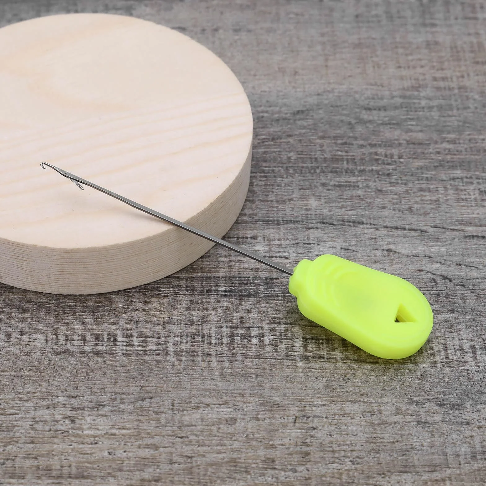 OTOTEC 5 agujas de cebo de 9 cm para pesca de carpa, herramienta de aparejos de pesca de carpa, aguja trenzada para señuelos de cebo, perforador, color amarillo