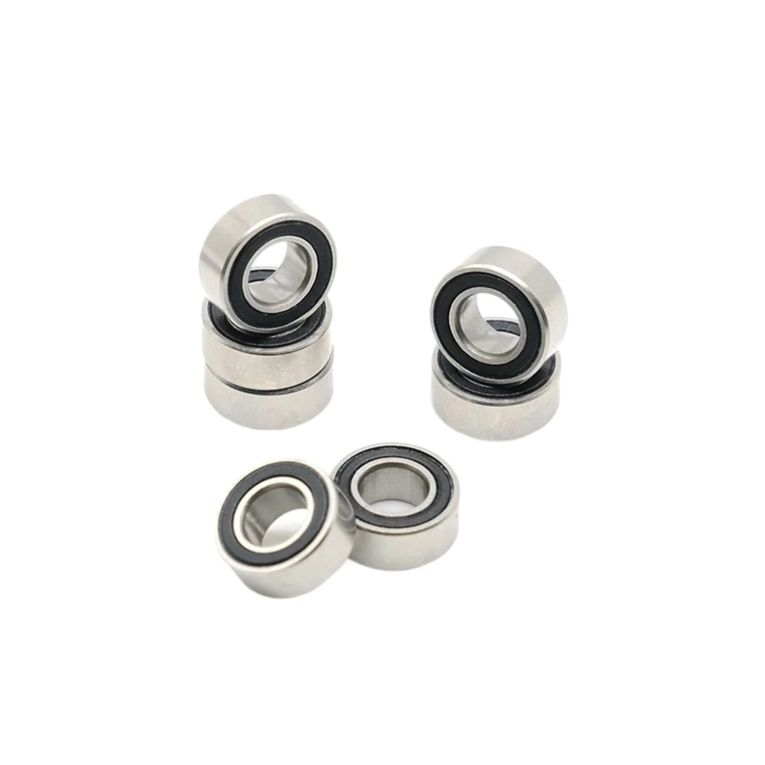 10 piezas SMR105RS rodamientos de acero inoxidable ABEC7 5X10X4mm rodamientos de bolas sello negro