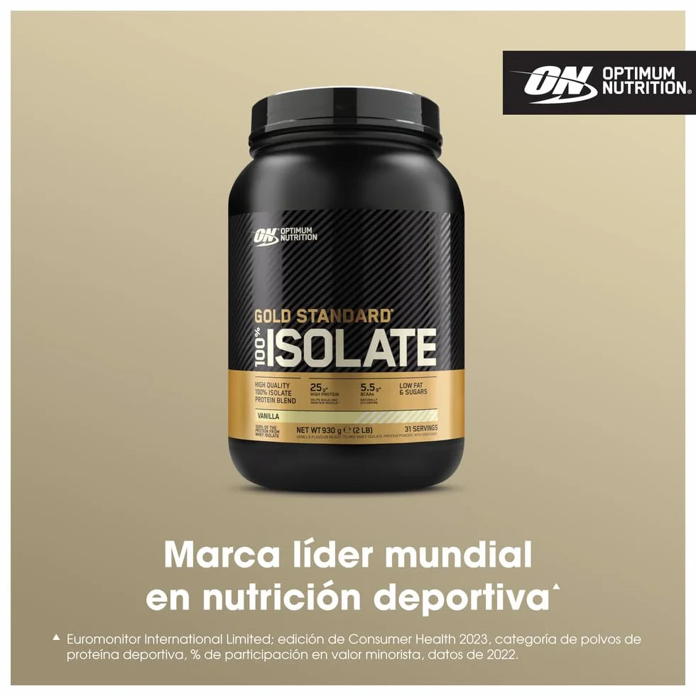 Optimum Nutrition Gold Standard 100% Whey Protein Isolate Powder, Vanilla, 930g, 31 Servings