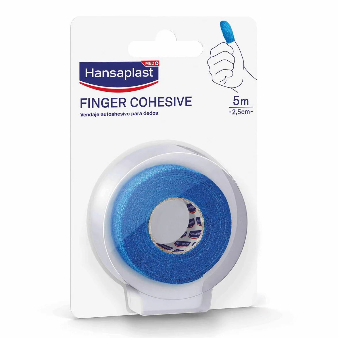 Hansaplast Venda cohesiva 5 m x 2,5 cm autoadhesiva resistente al agua transpirable