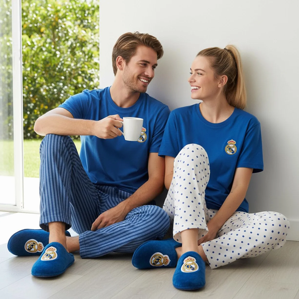MARPEN SLIPPERS Zapatillas de casa Real Madrid CF Oficiales Temporada 25/26 Hombre Mujer Suela Caucho Fútbol