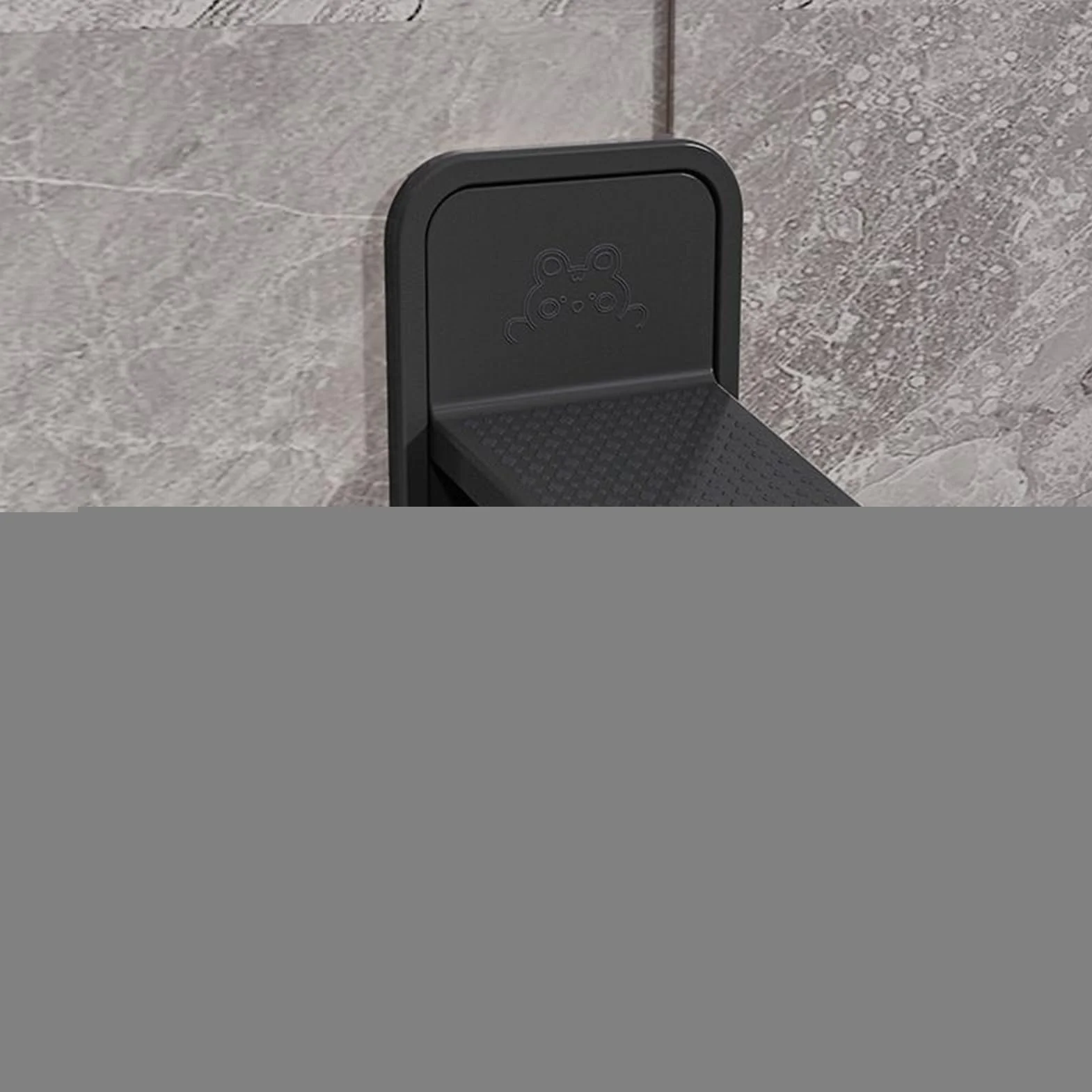 Shower Foot Rest PP 21.5x11x9.2cm Leg Shaving Footstool With Tray Wall Bathroom Accessory