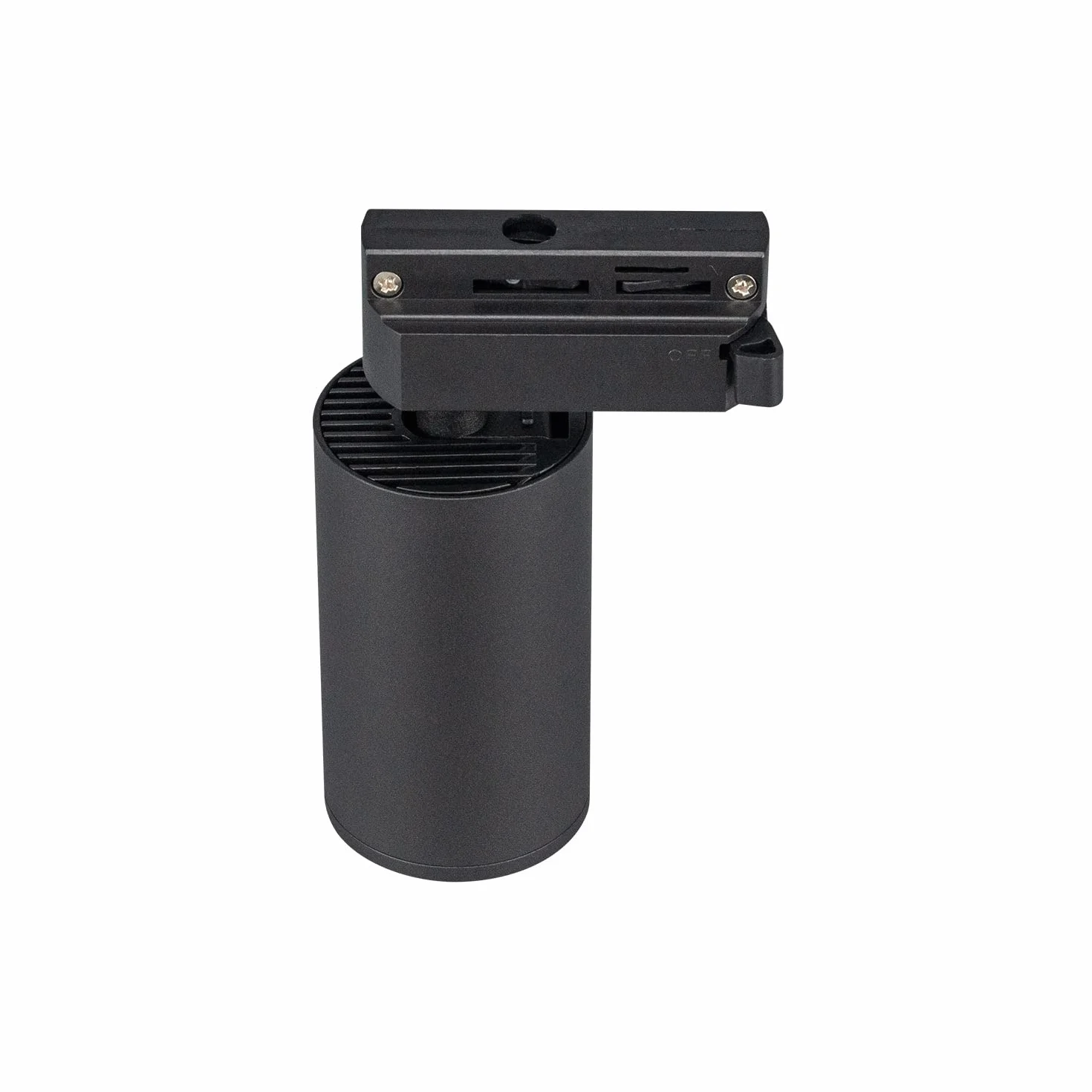 Popp® Foco Portalámparas carril Monofásico GU10 10W Negro Pack 5