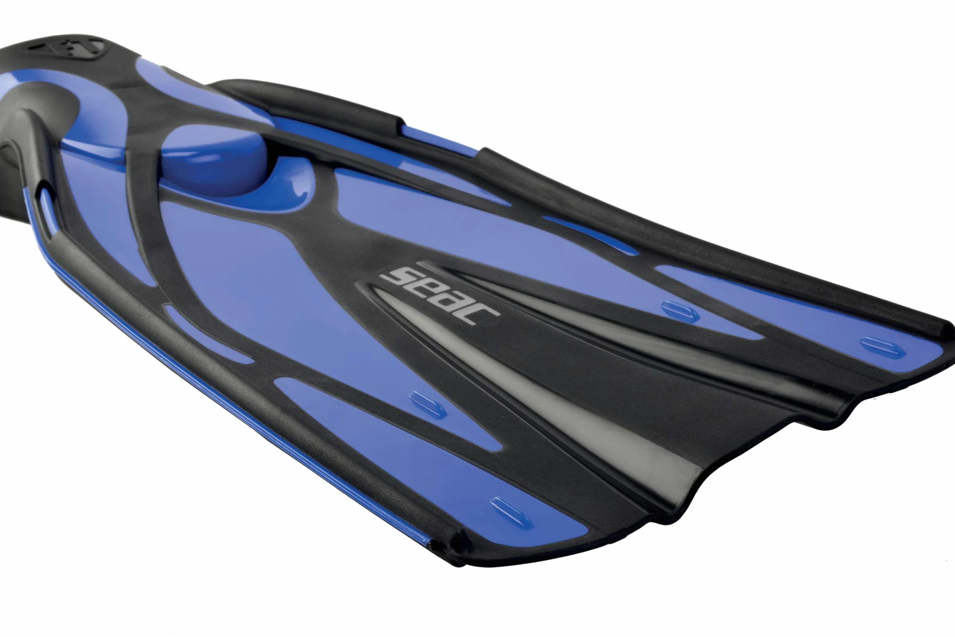 SEAC F1 S-Aletas de Buceo ultraligeras con Correa elástica, 730 Gramos, Unisex Adulto