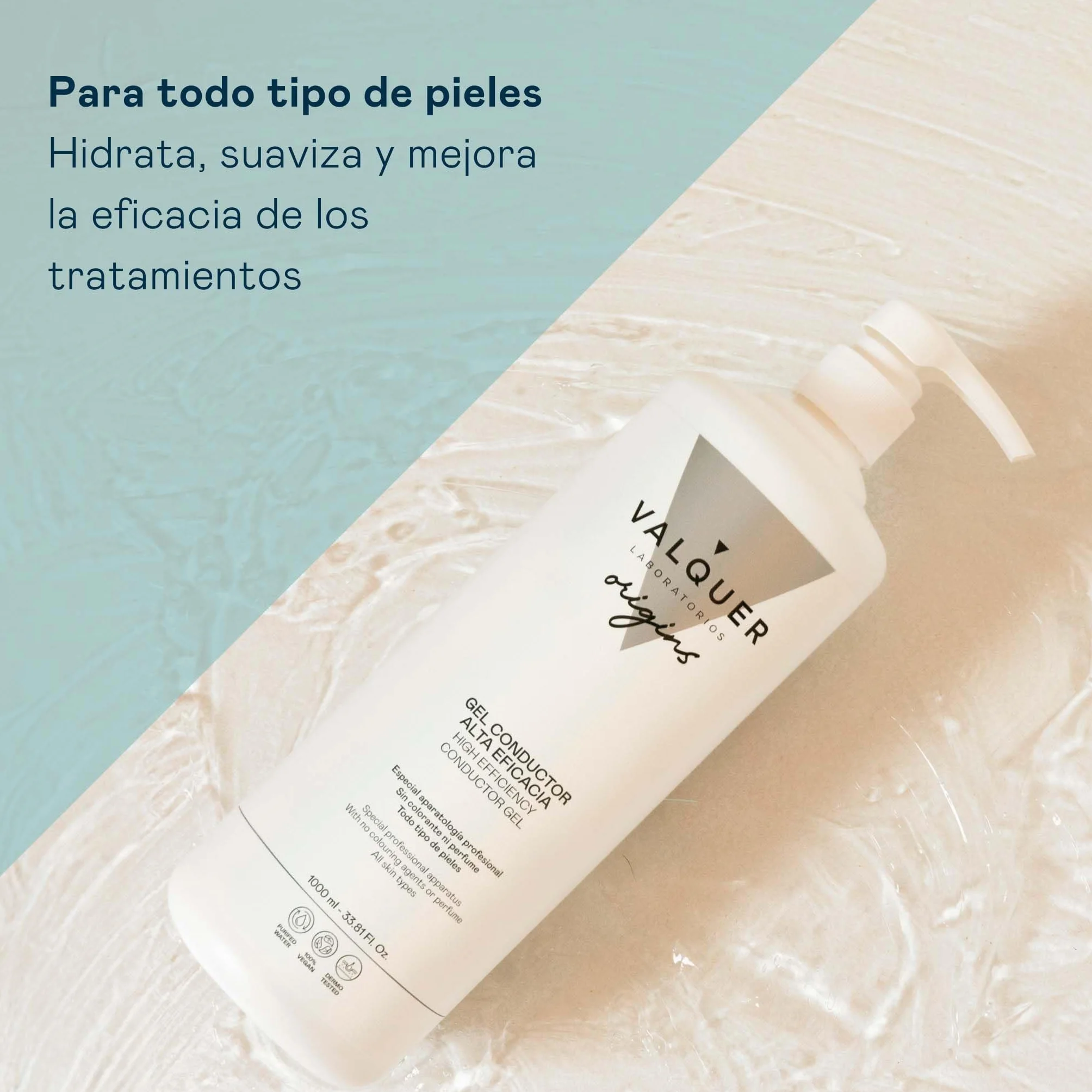VALQUER Gel Conductor de Ultrasonidos Facial y Corporal 2L Profesional Radiofrecuencia Depilación Láser IPL