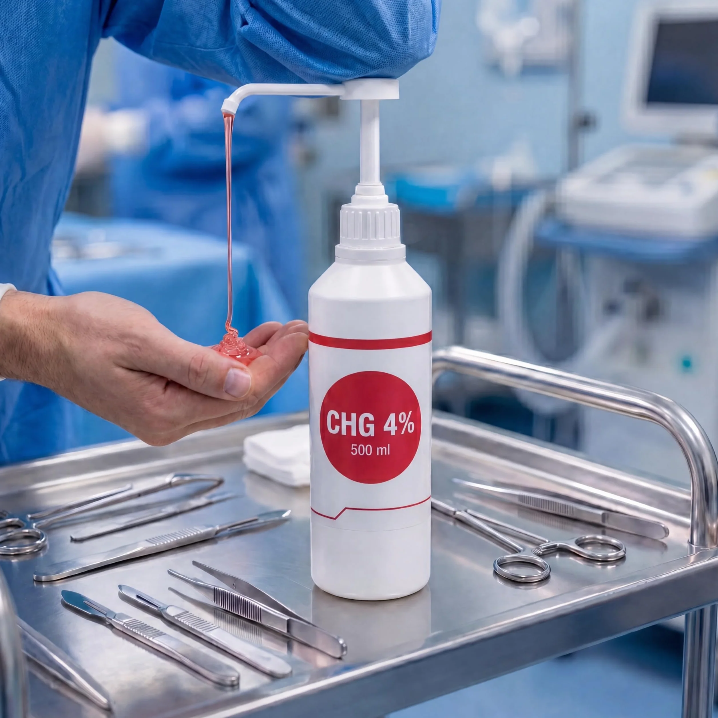KMINA Solución Jabonosa CHG 4% 500 ml Clorhexidina Higiene Manos Piel Sana Uso Externo