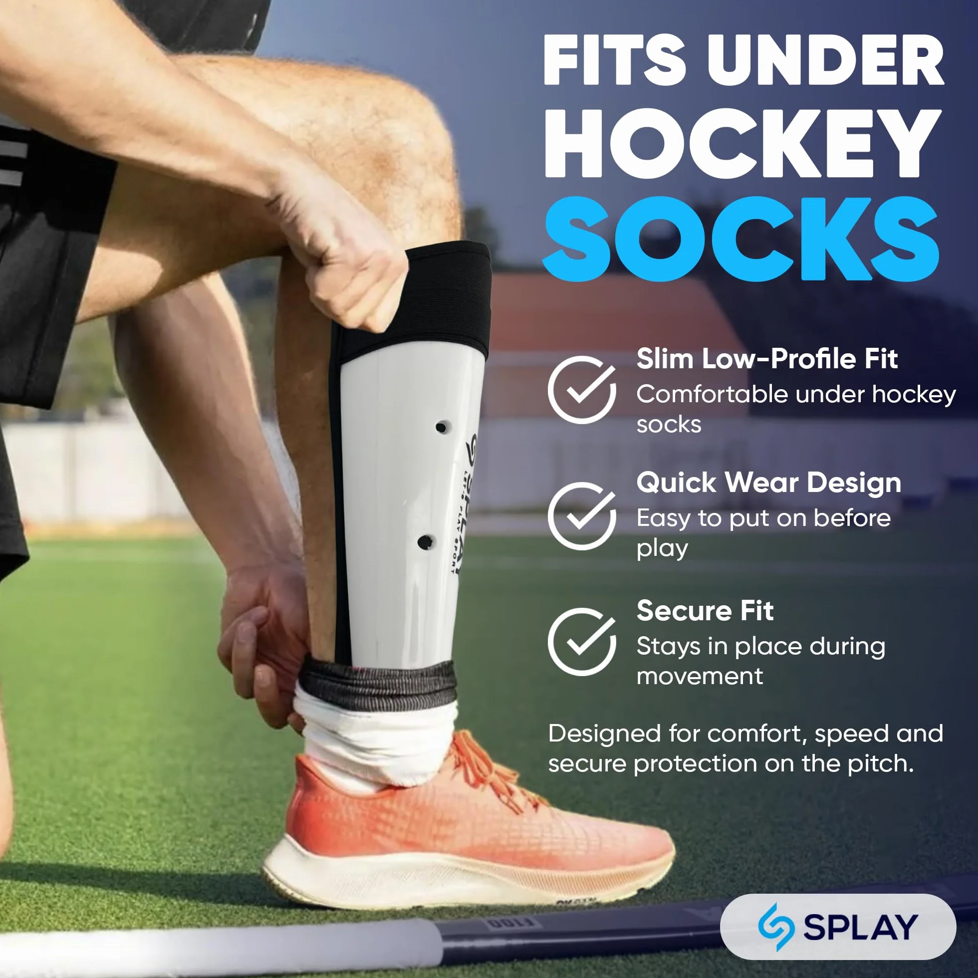 ES Splay Club Hockey Shin Pad