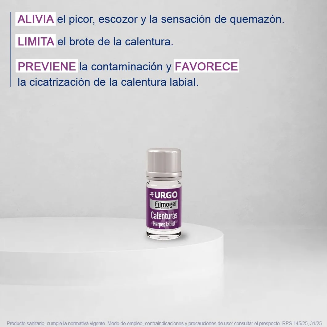 Urgo Calenturas Filmogel Tratamiento para úlcera labial 3 ml 24 aplicadores